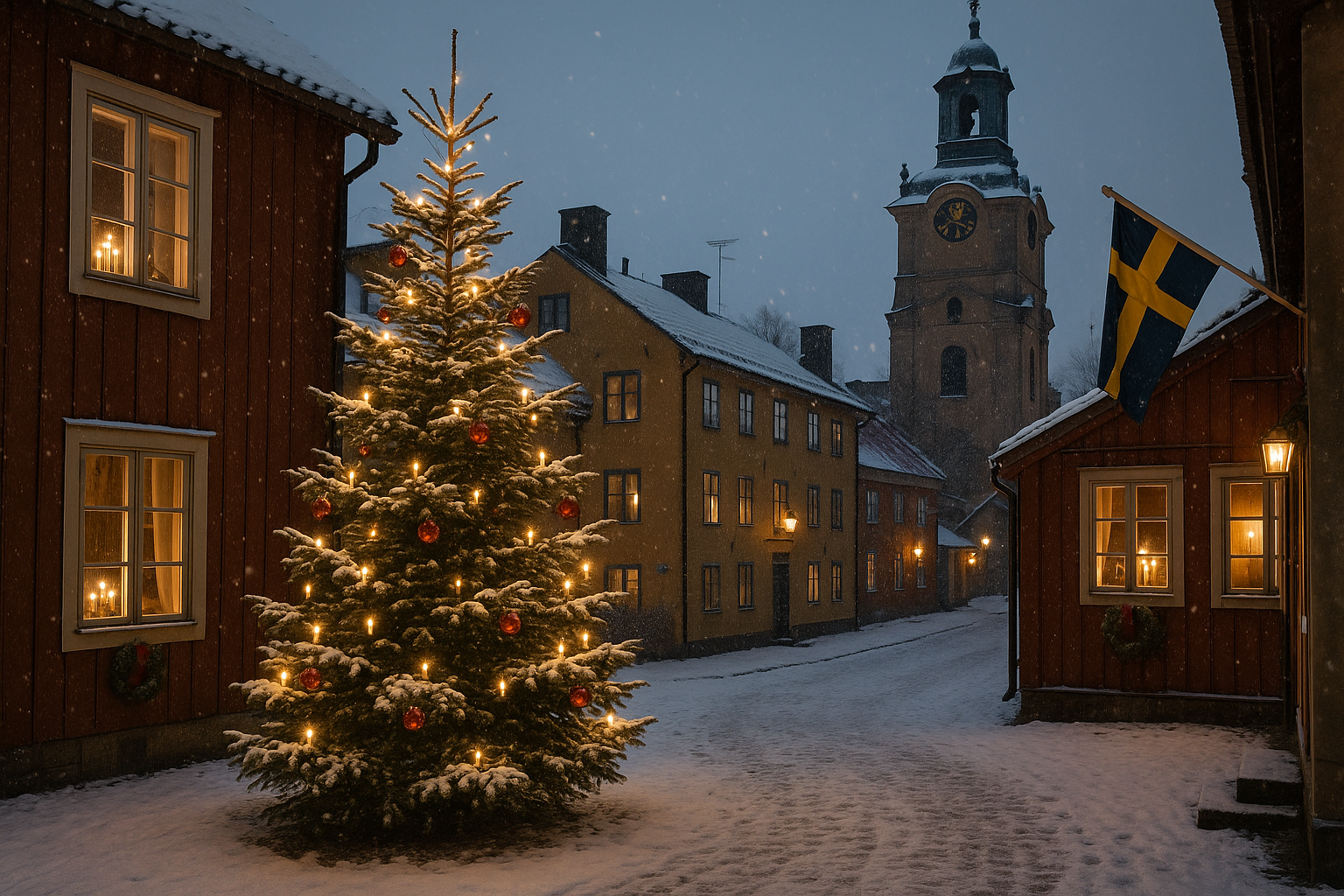 jul i sverige - Illustration