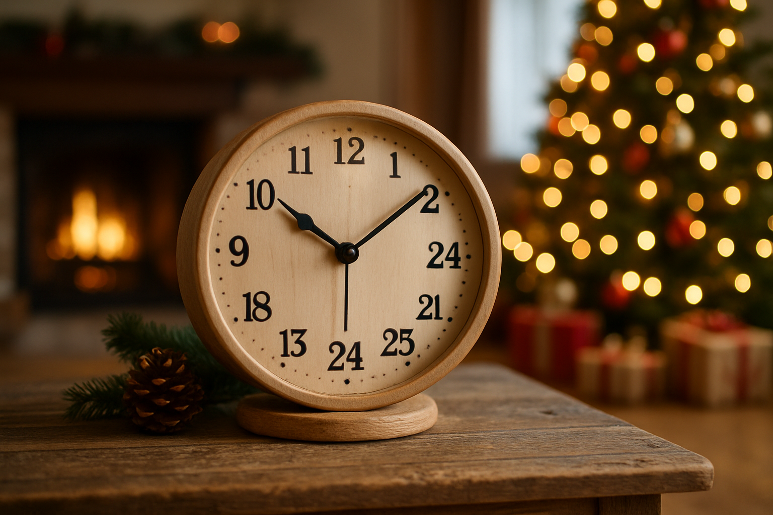 när är julafton - Illustration