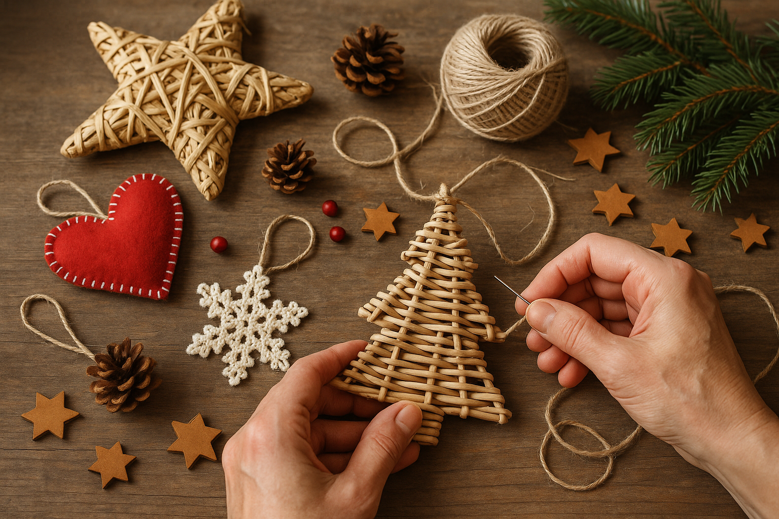 julpynt att göra själv - Illustration