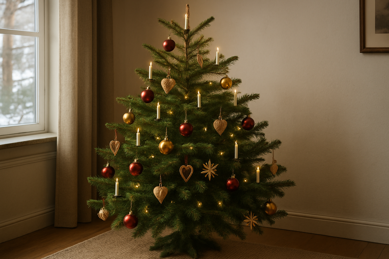 svensk julgran - Illustration