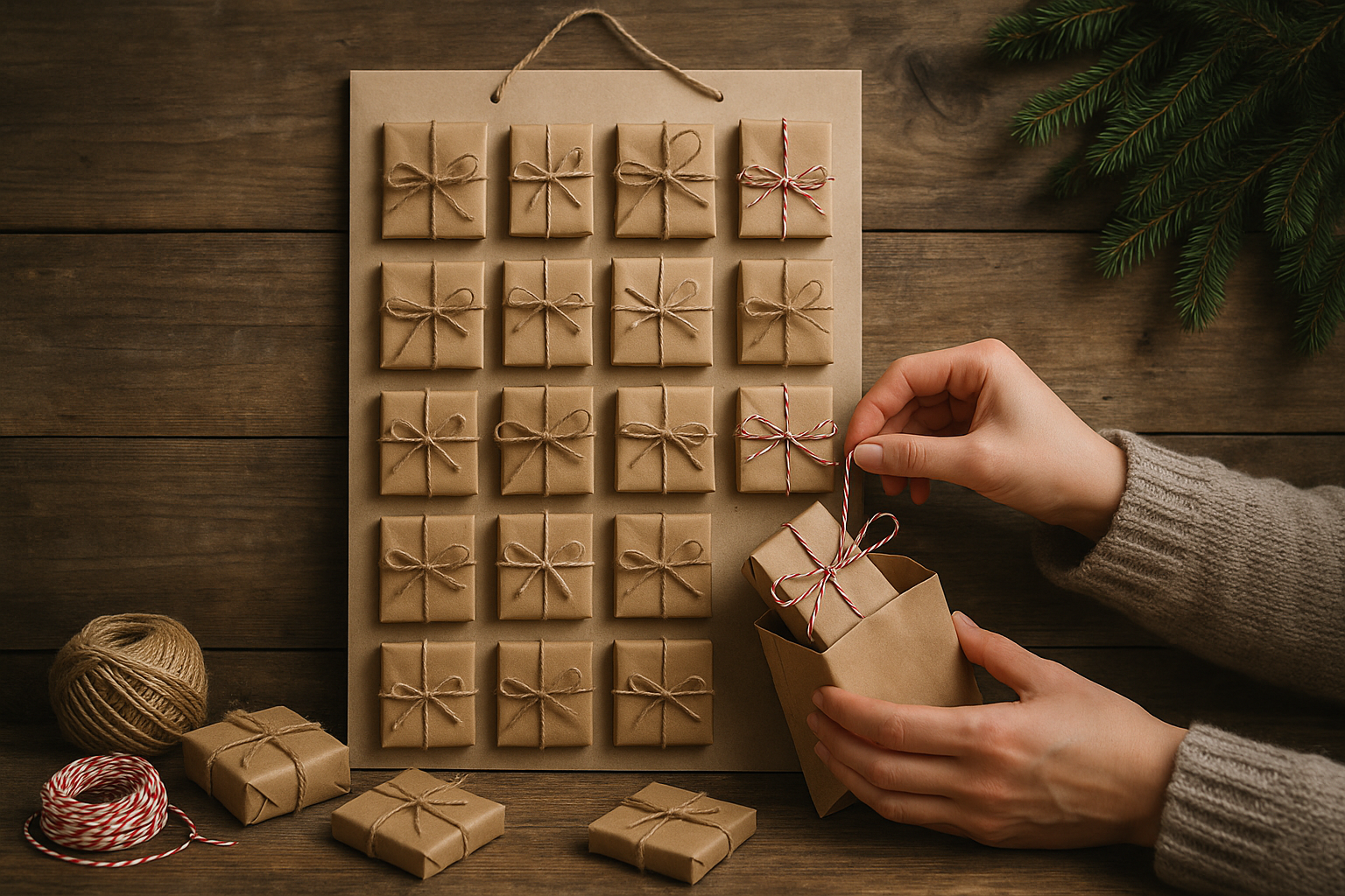 gör din egen adventskalender - Illustration