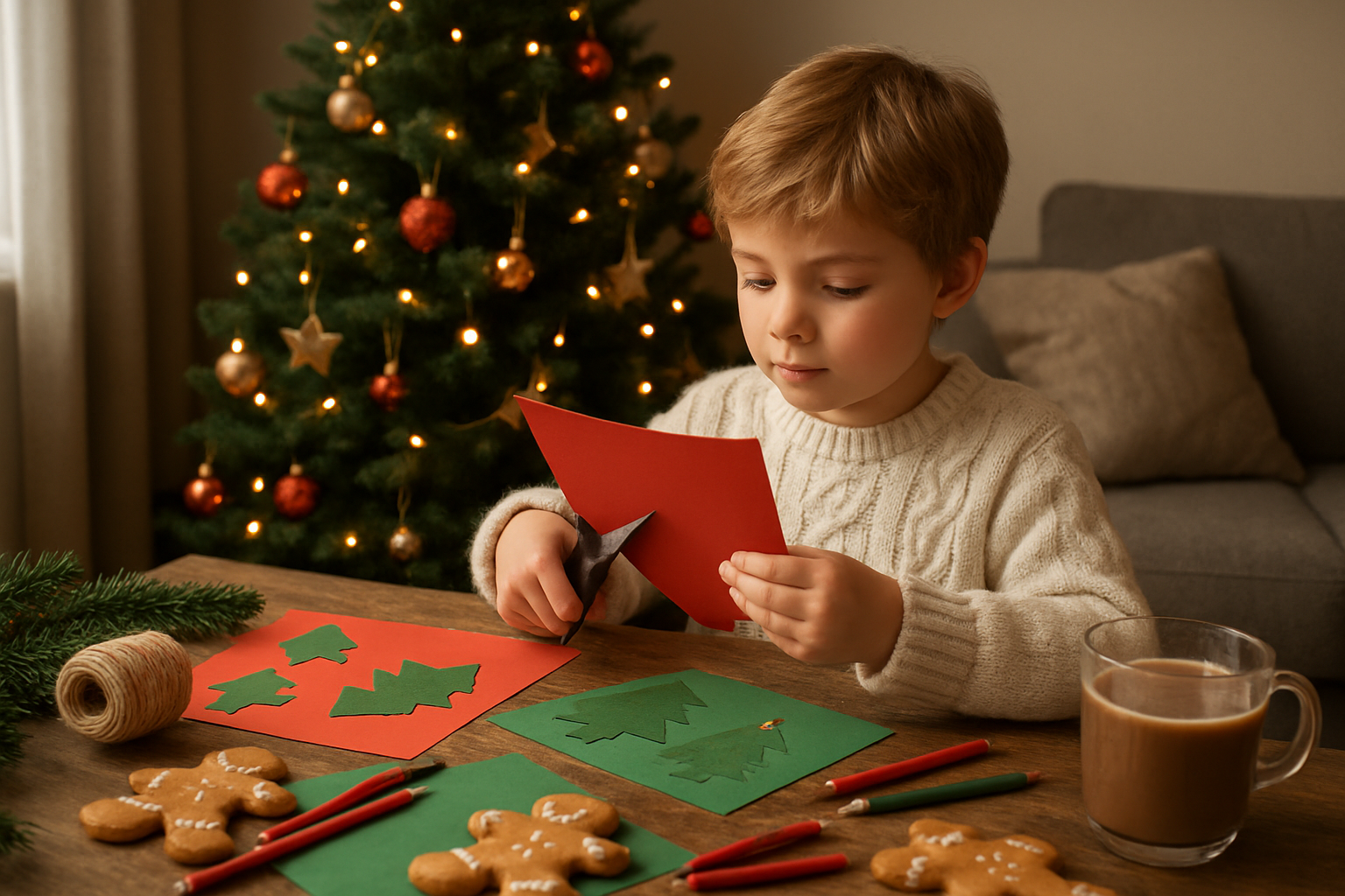 jullovsaktiviteter - Illustration