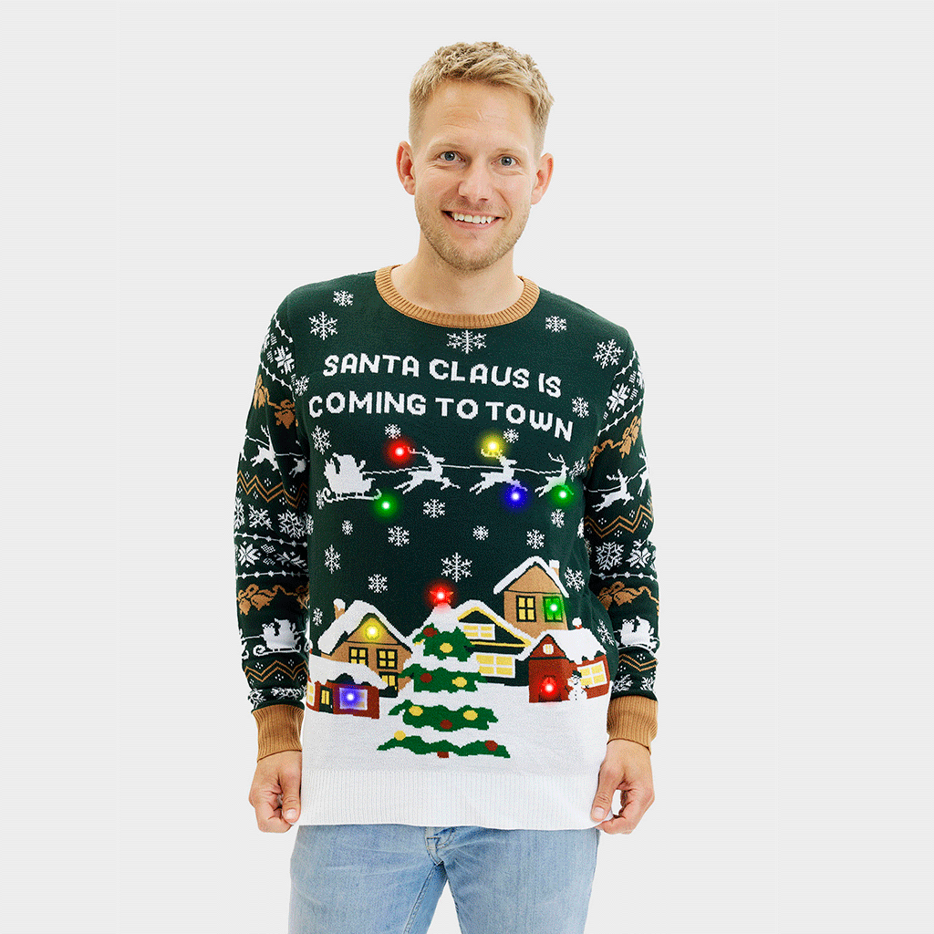 Santa Claus Is Coming To Town LED - Herr