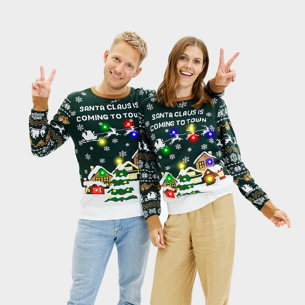 Santa Claus Is Coming To Town LED - Herr
