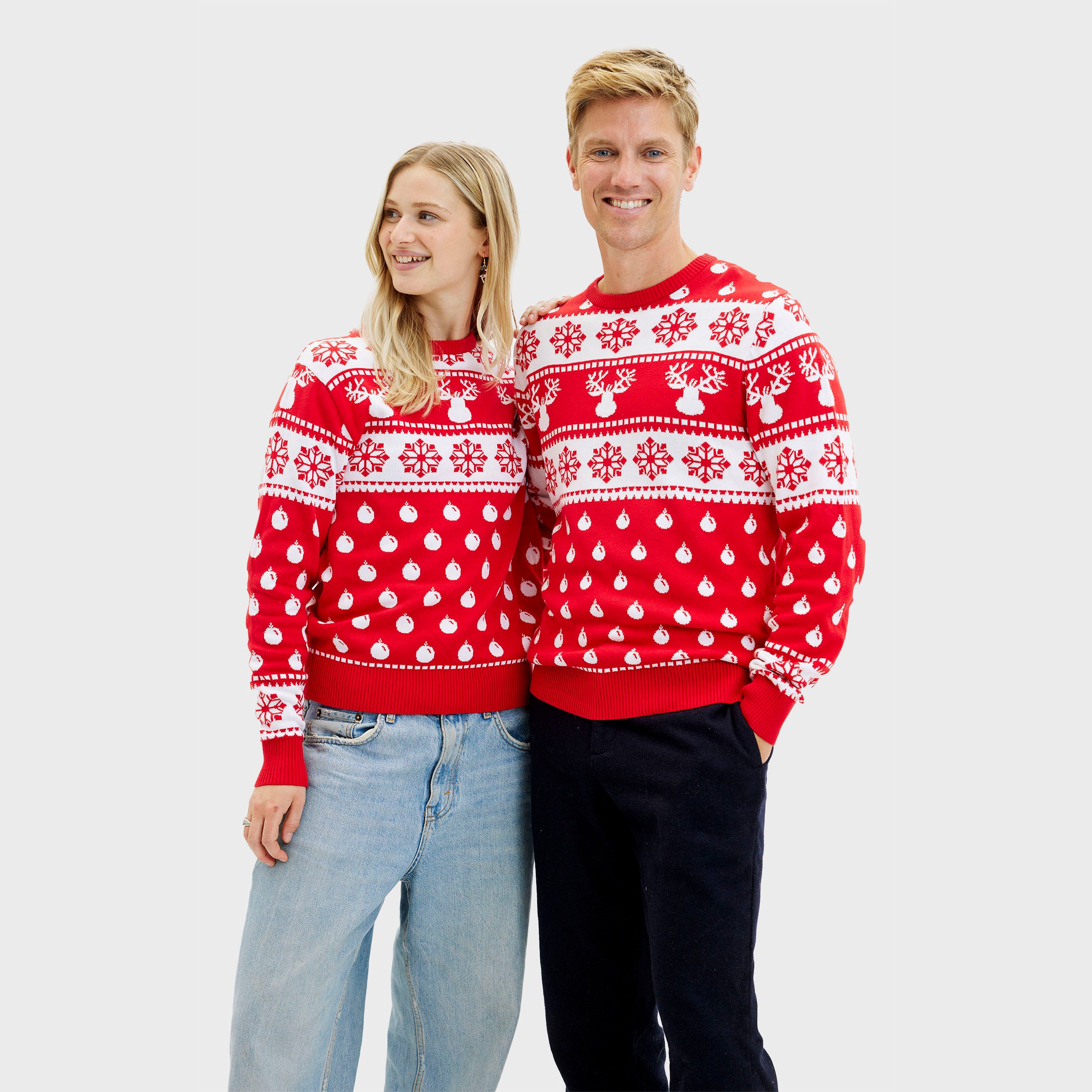 Den Klassiska Jultröja Röd - Herr.