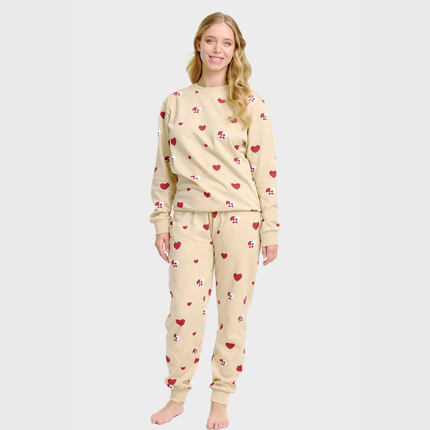 Julehjärta sweatset – Dam