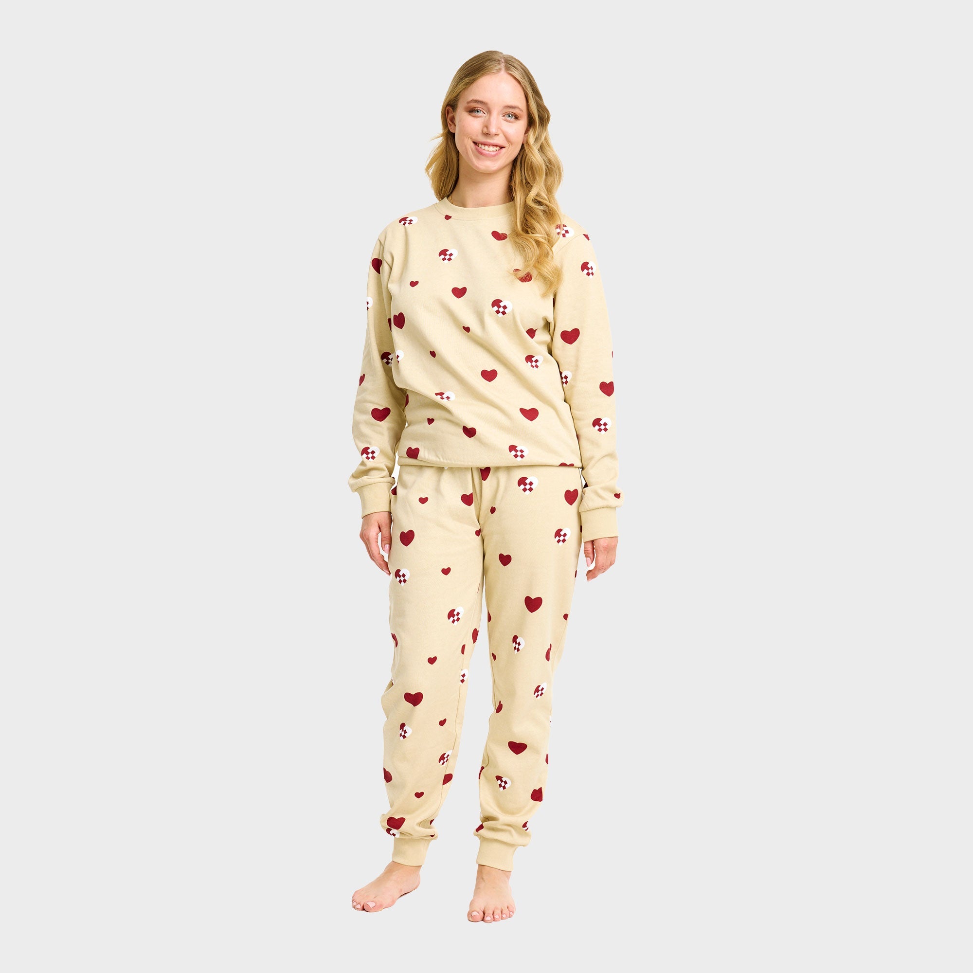 Julehjärta sweatset – Dam
