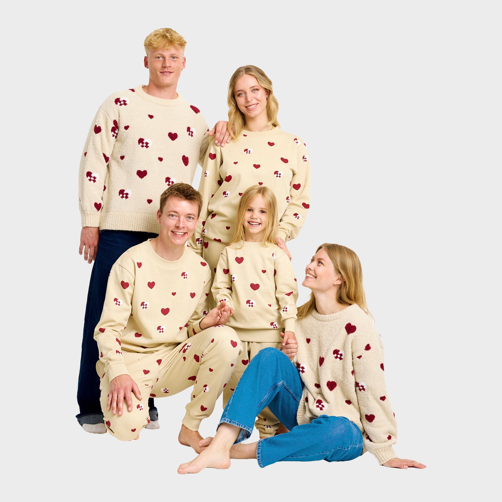 Julehjärta sweatset – Herr