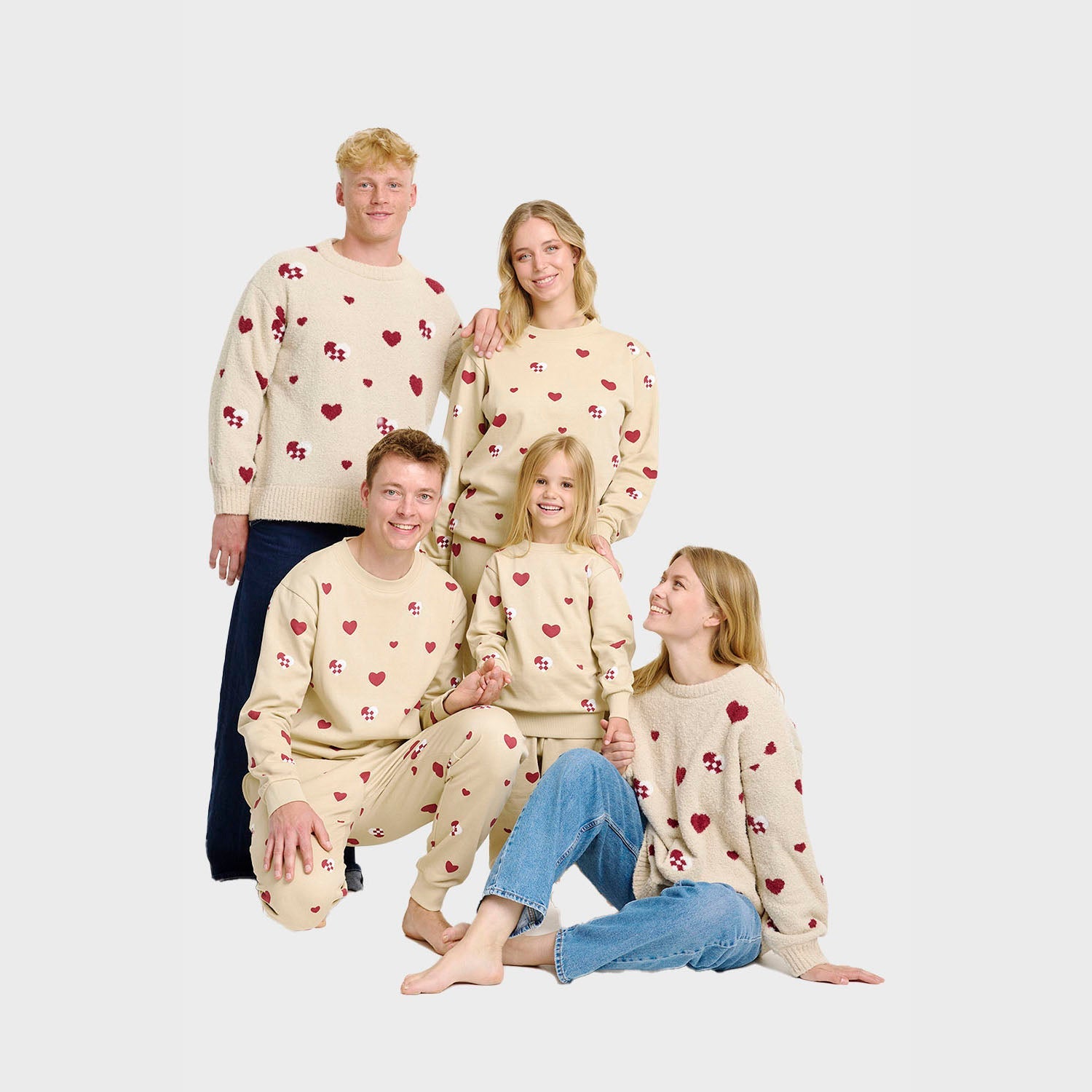 Julehjärta sweatset – Herr