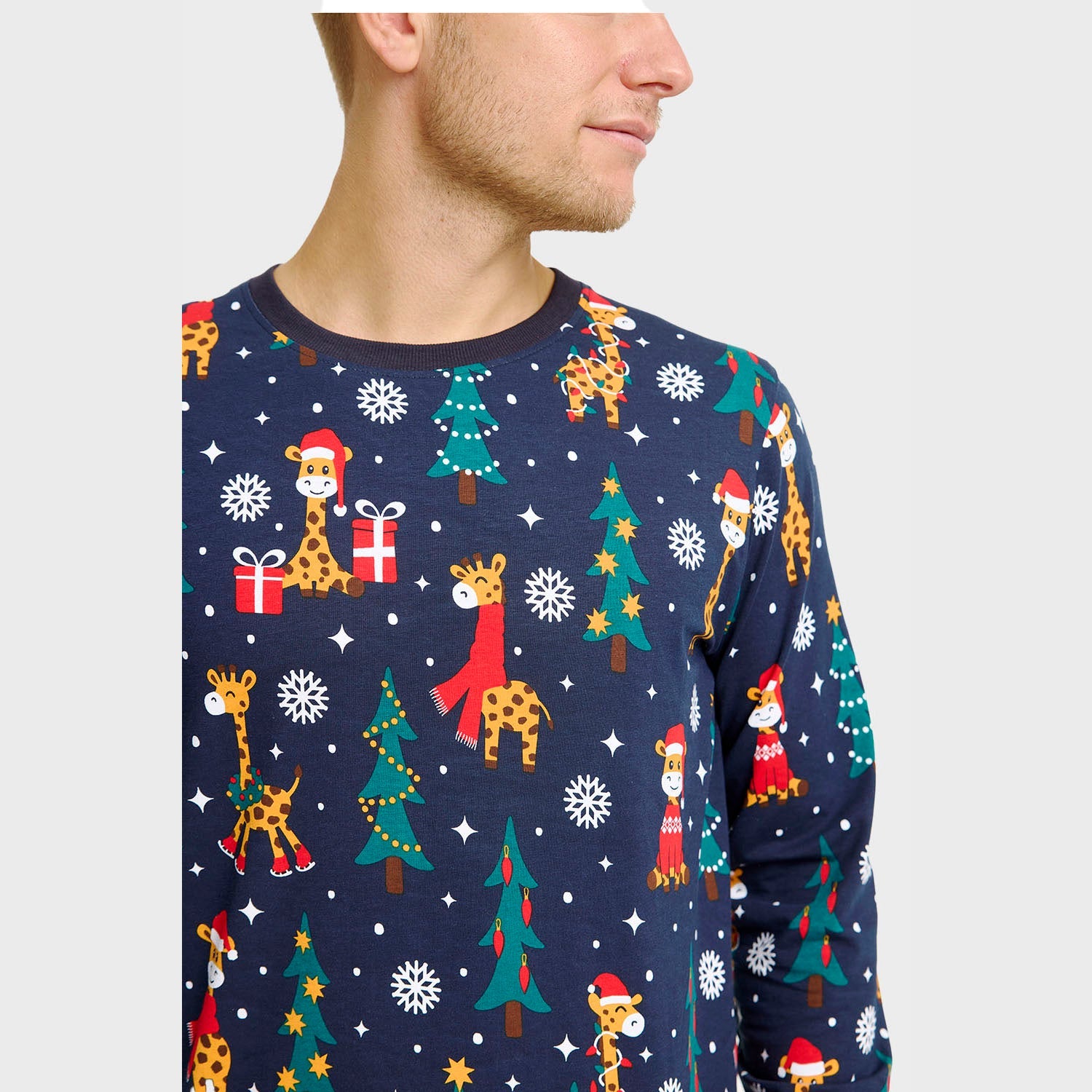 Giraff julpyjamas – Herr