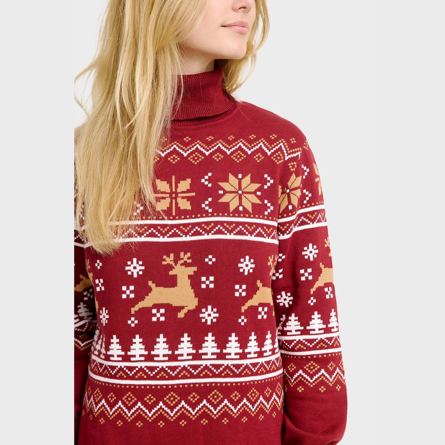 Julklänning med turtleneck – Dam