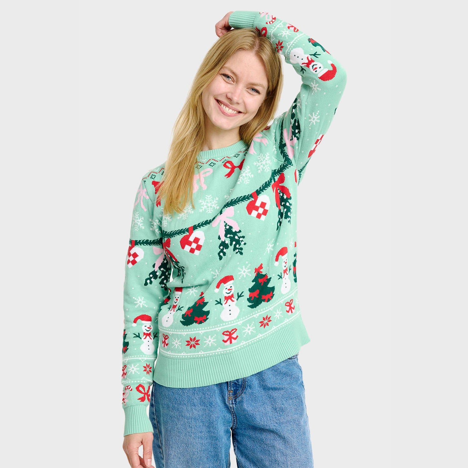 Jultröja med rosett – Dam