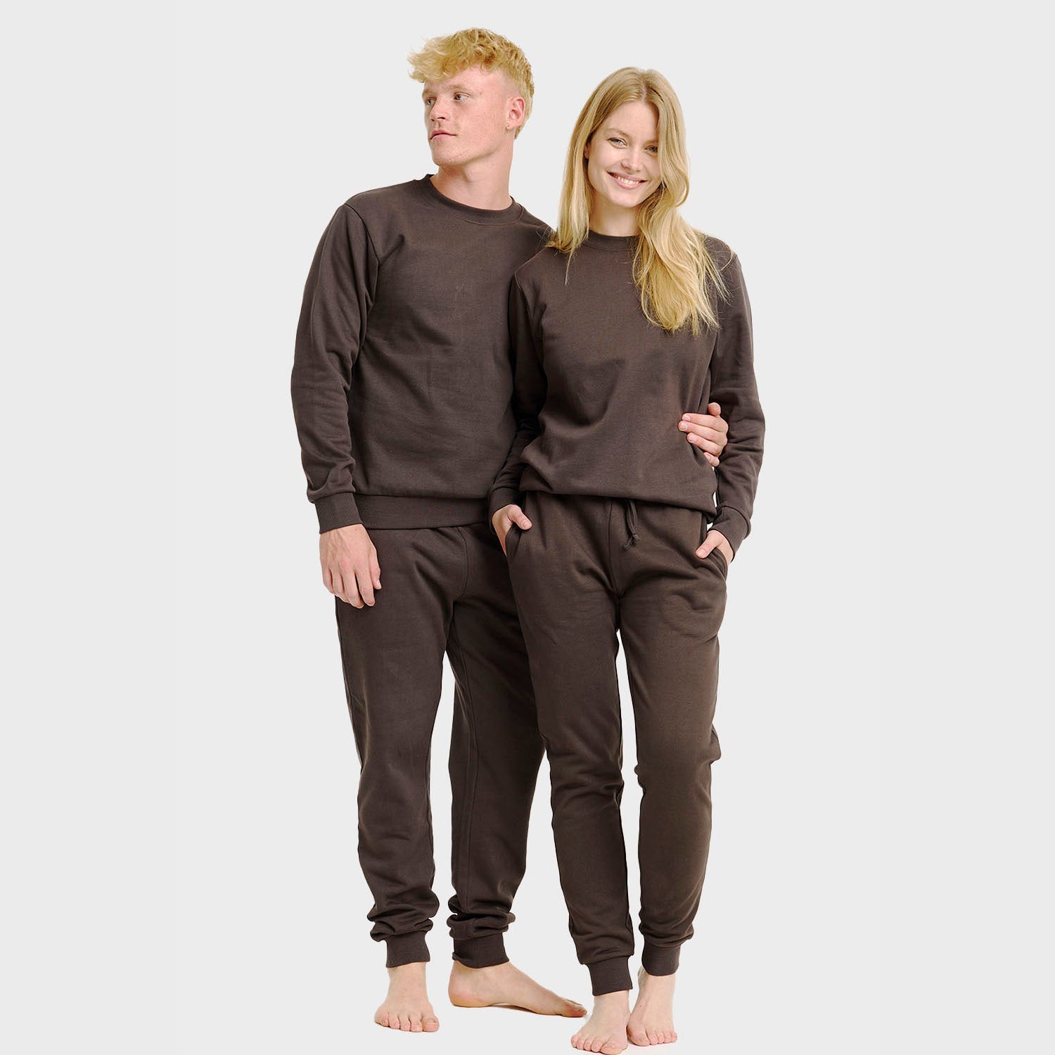Brunt sweatset – Dam