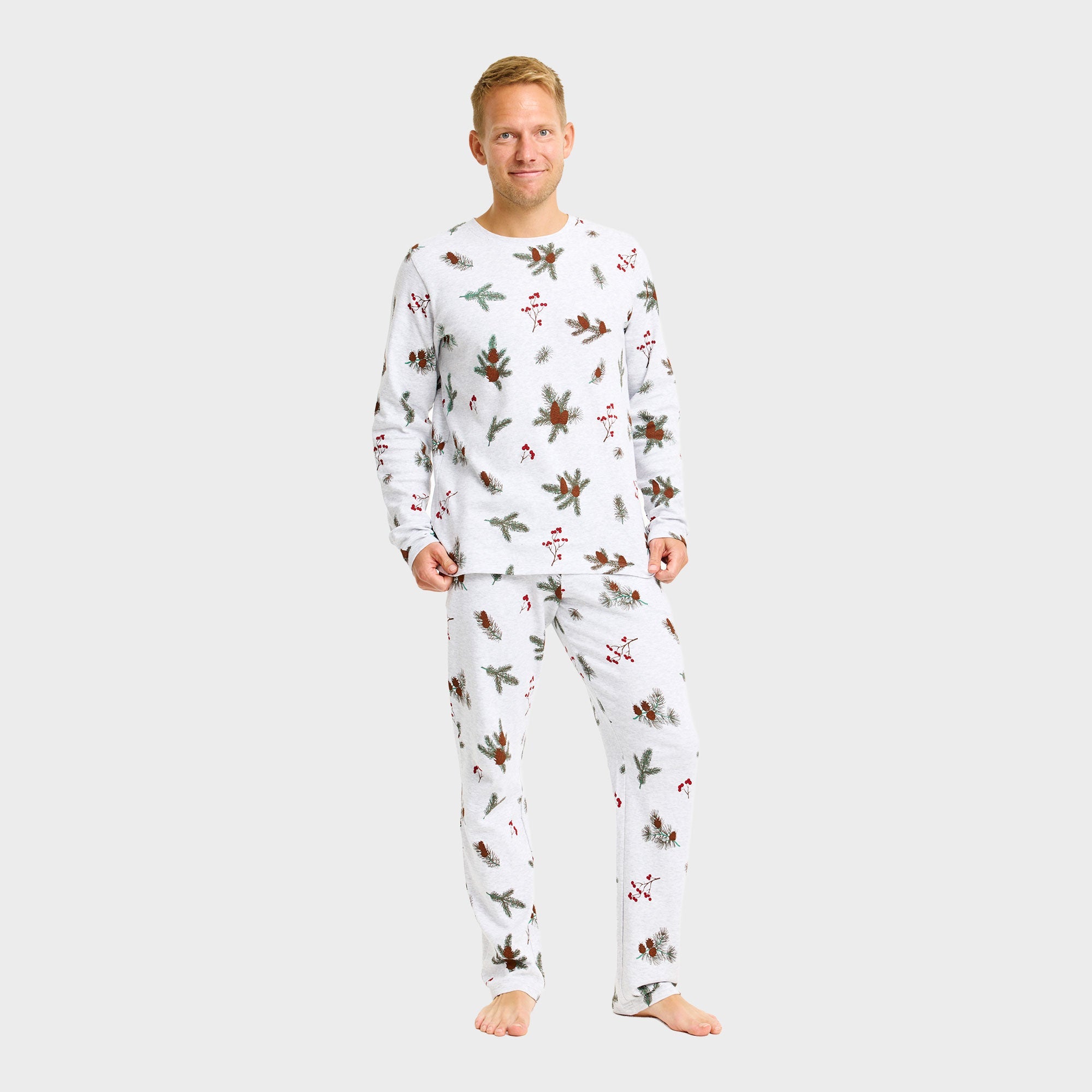 Ribbade pyjamas – Herr