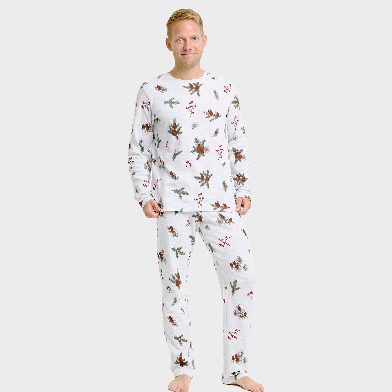 Ribbade pyjamas – Herr