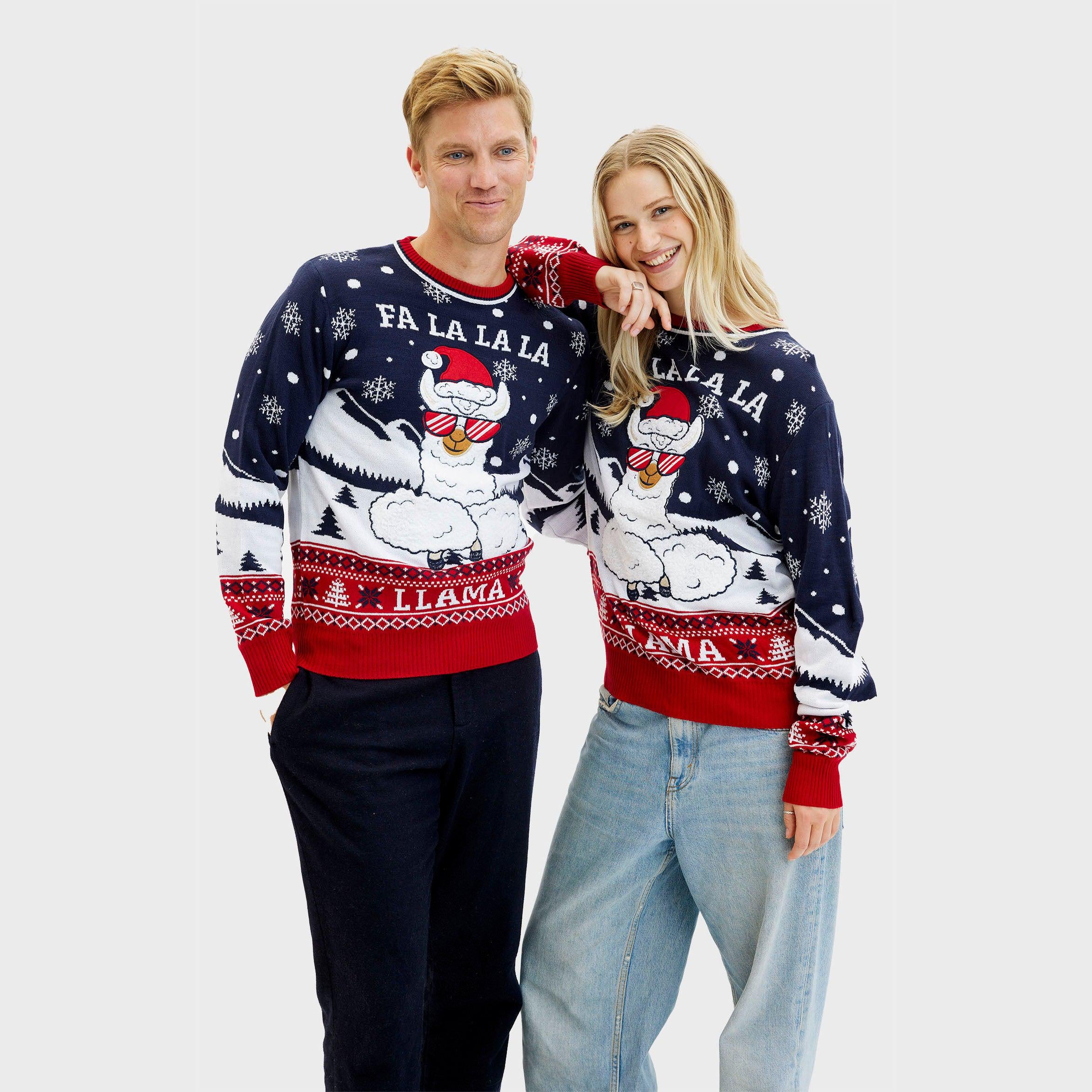 Fa La La La Llama Sweater - Herr