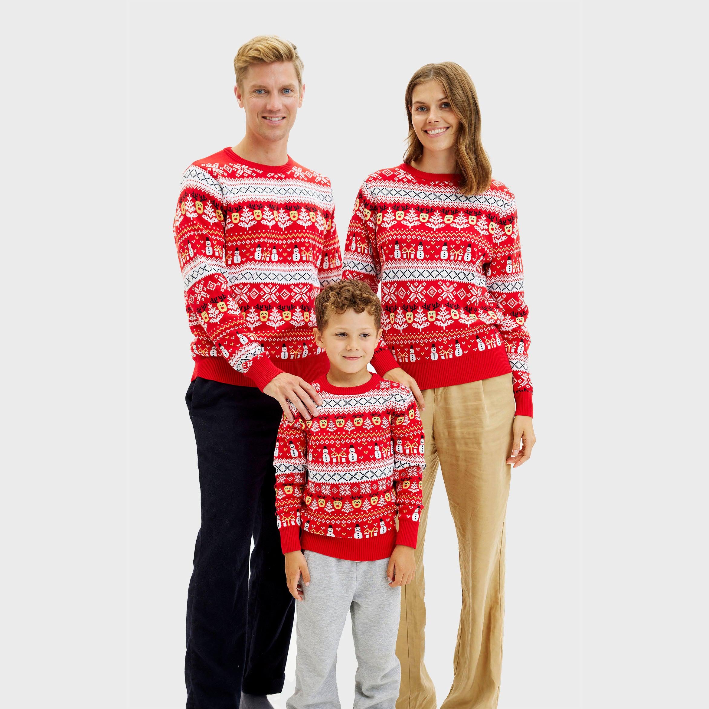 The Reinstyle Sweater Red - Herr.