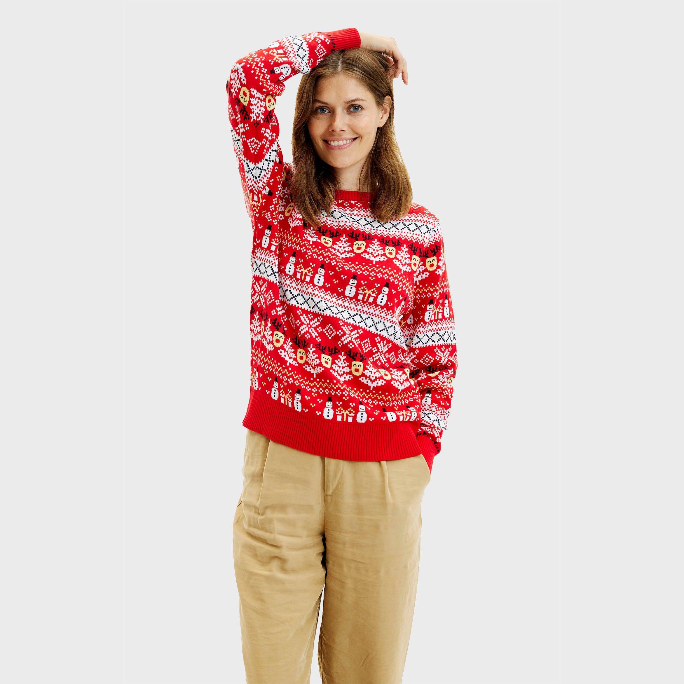 The Reinstyle Sweater Red - Dam.