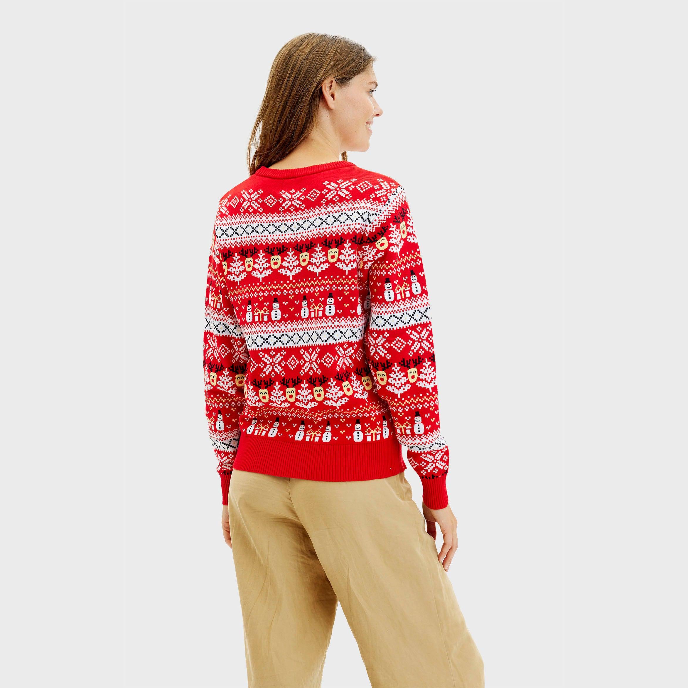 The Reinstyle Sweater Red - Dam.