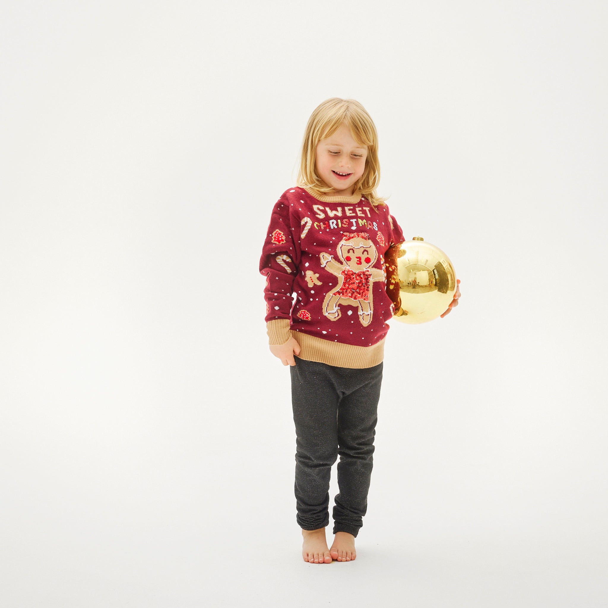 Cute Cookie Woman LED-jultröja för barn