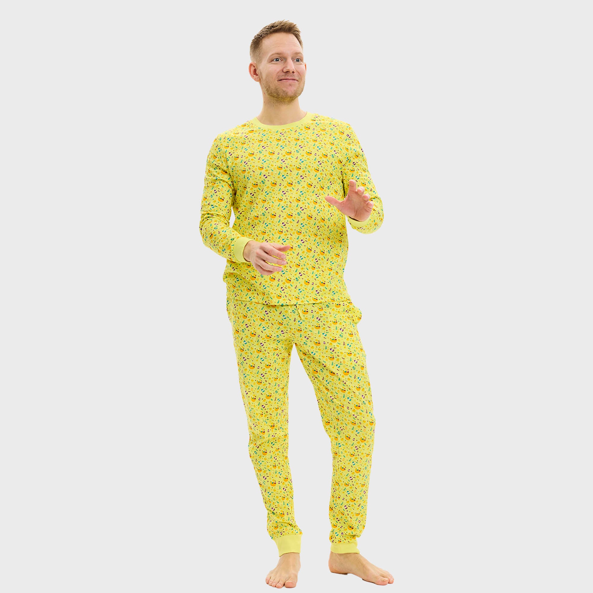 Påskpyjamas Gul - Herr.