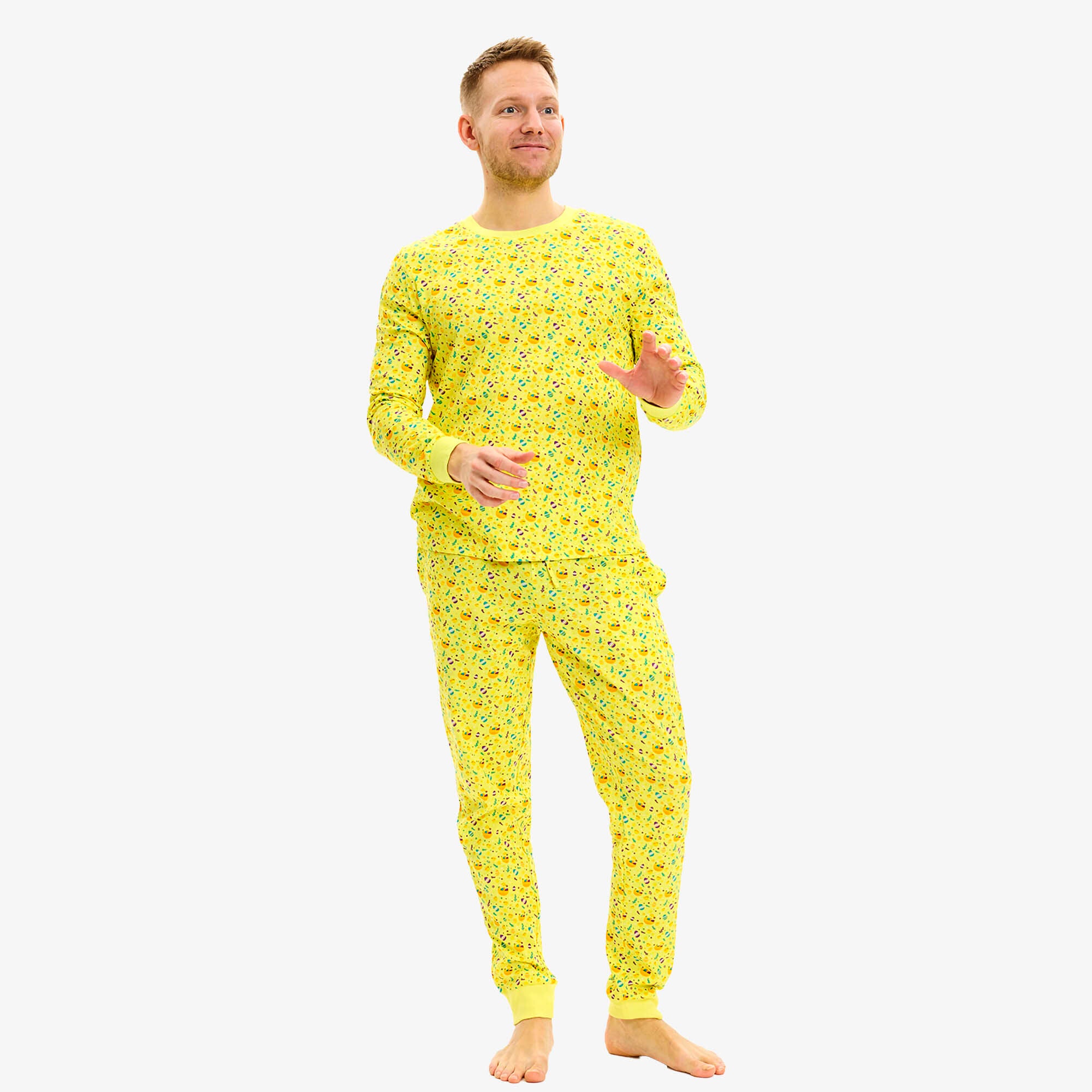 Påskpyjamas Gul - Herr.
