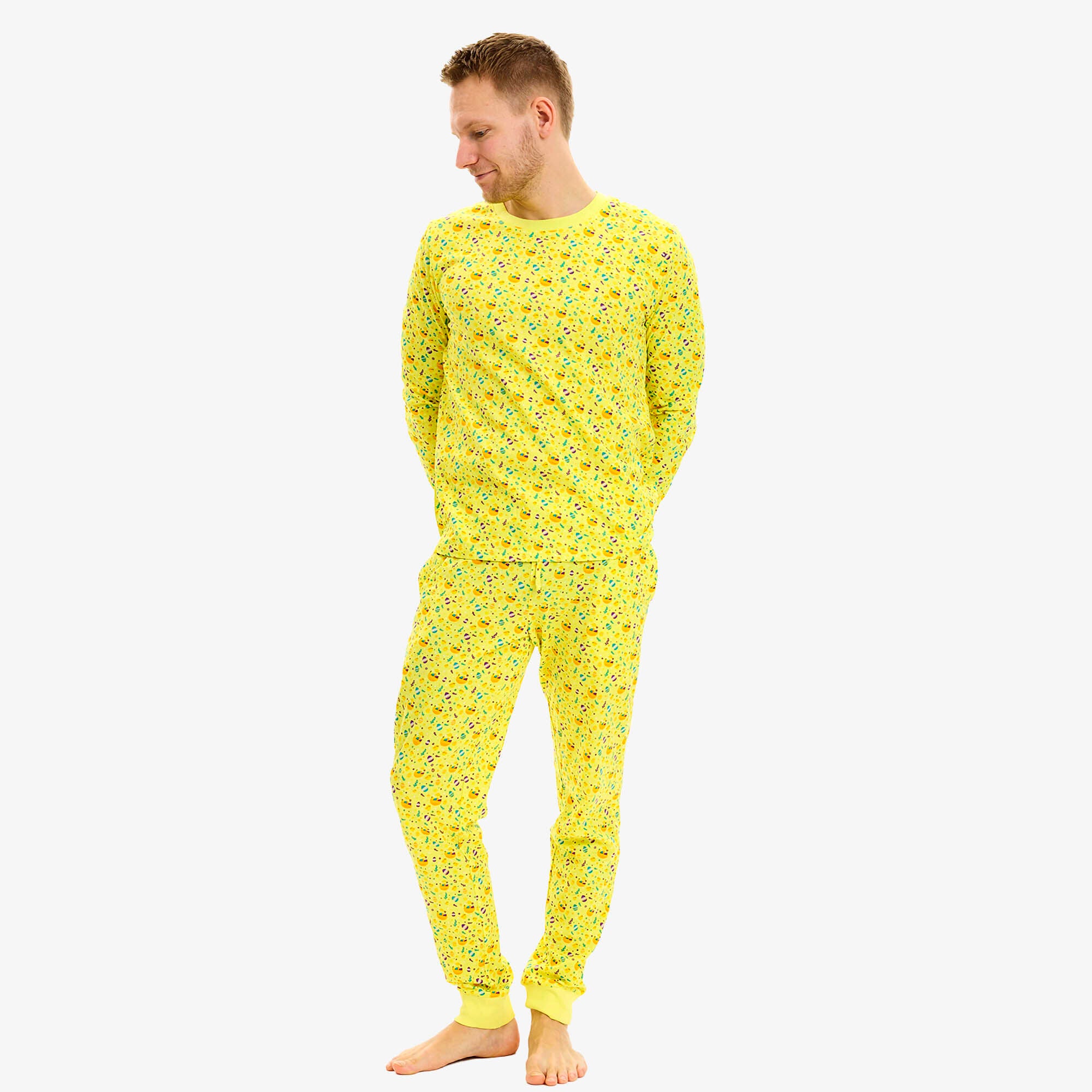 Påskpyjamas Gul - Herr.