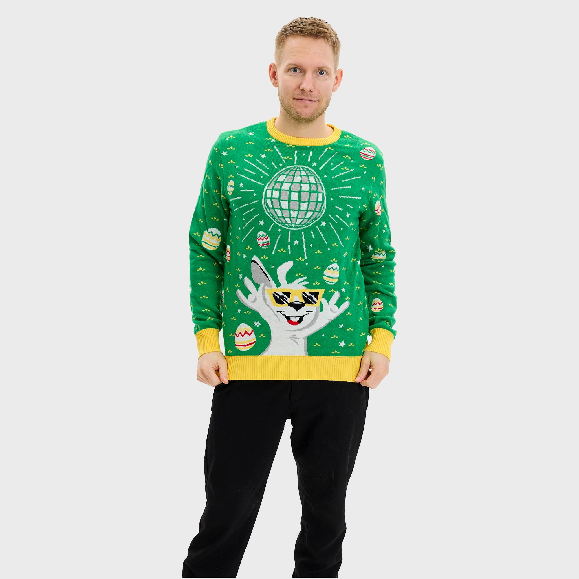 Disco Påsktröjan Grön - Herr