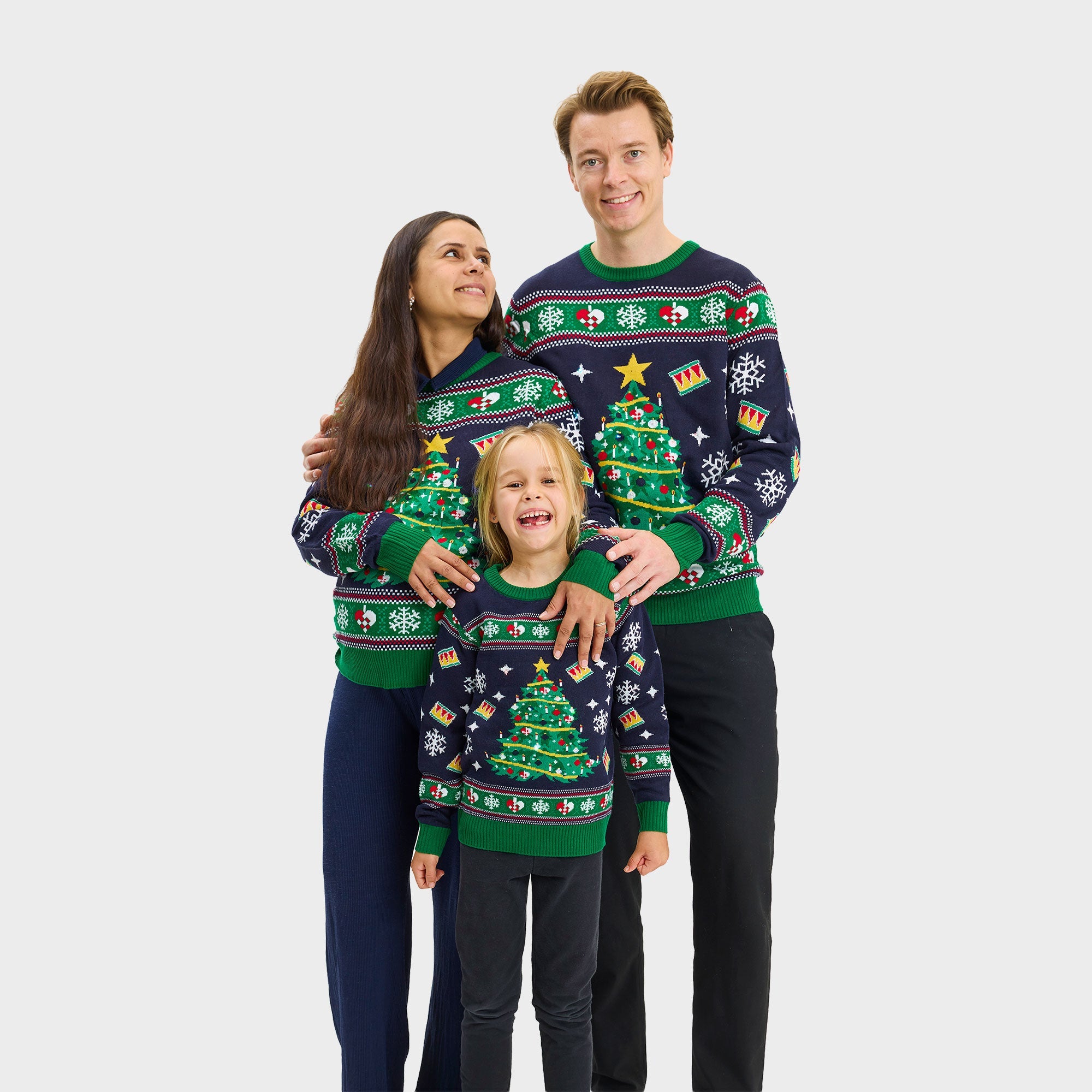 Julgranens Jultröja LED Marinblå - Herr