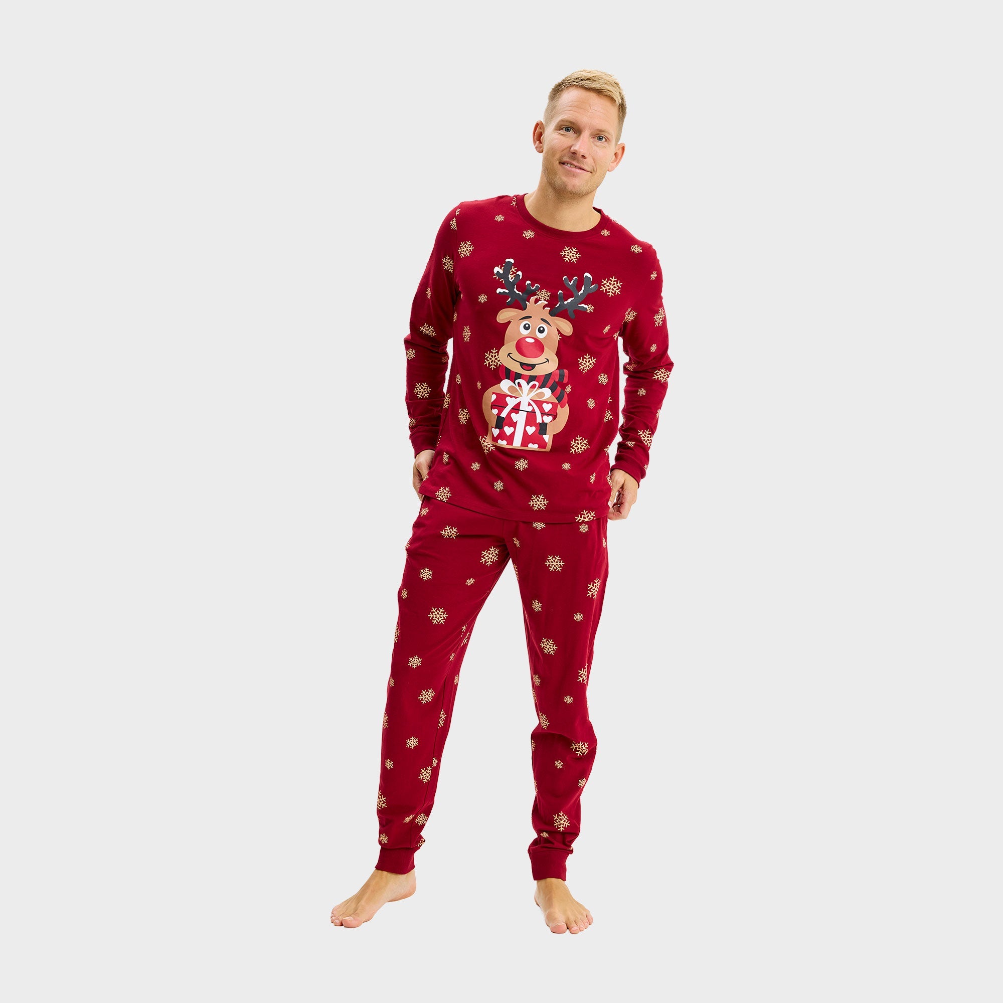 Rudolfs Cute julpyjamas för herr