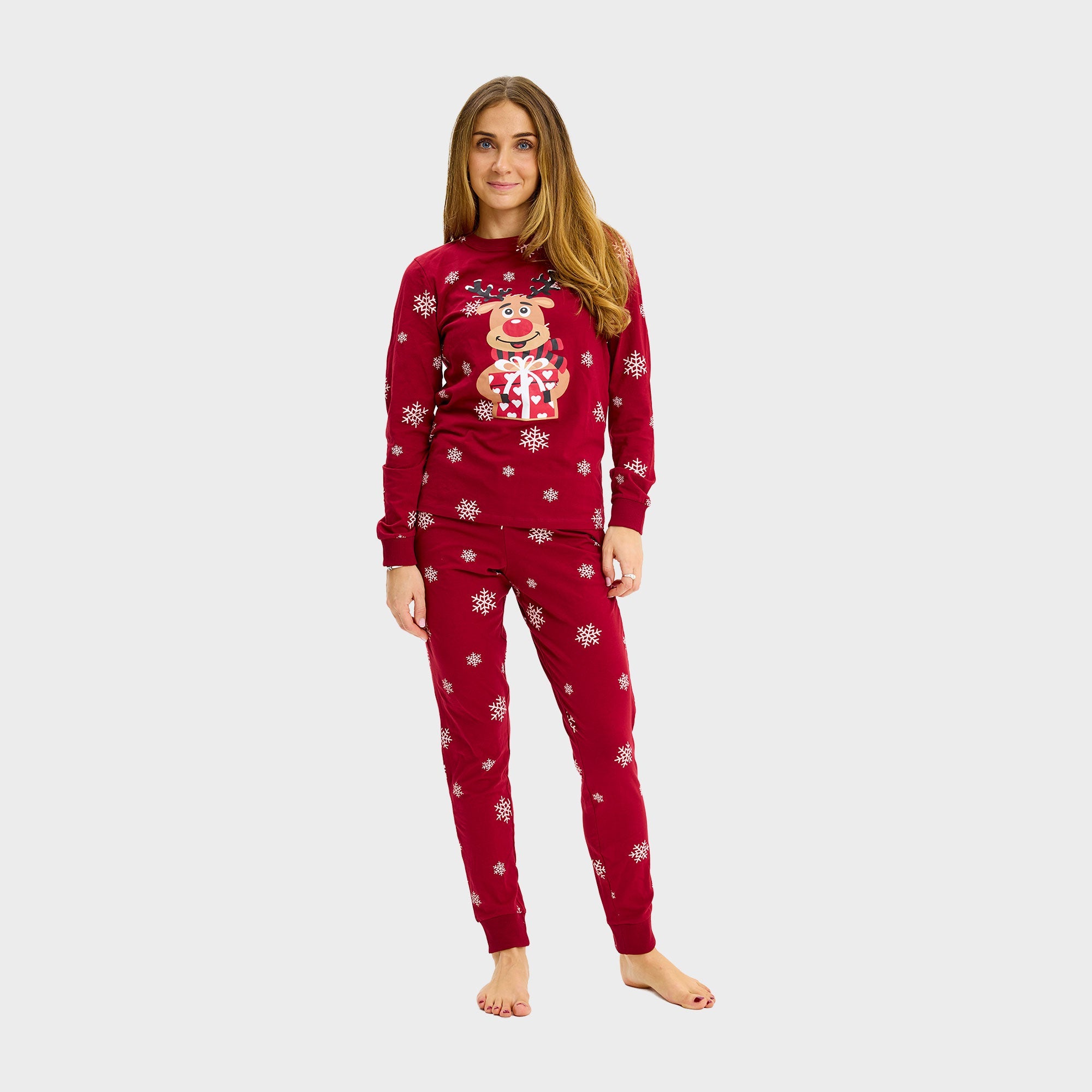 Rudolfs Cute julpyjamas för dam
