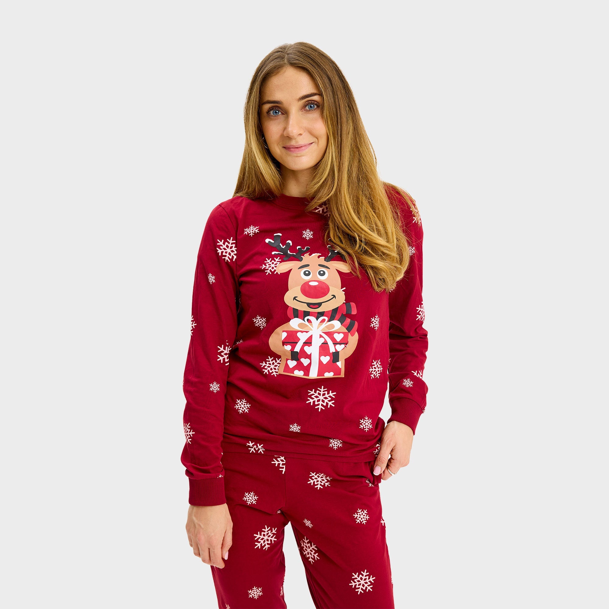 Rudolfs Cute julpyjamas för dam