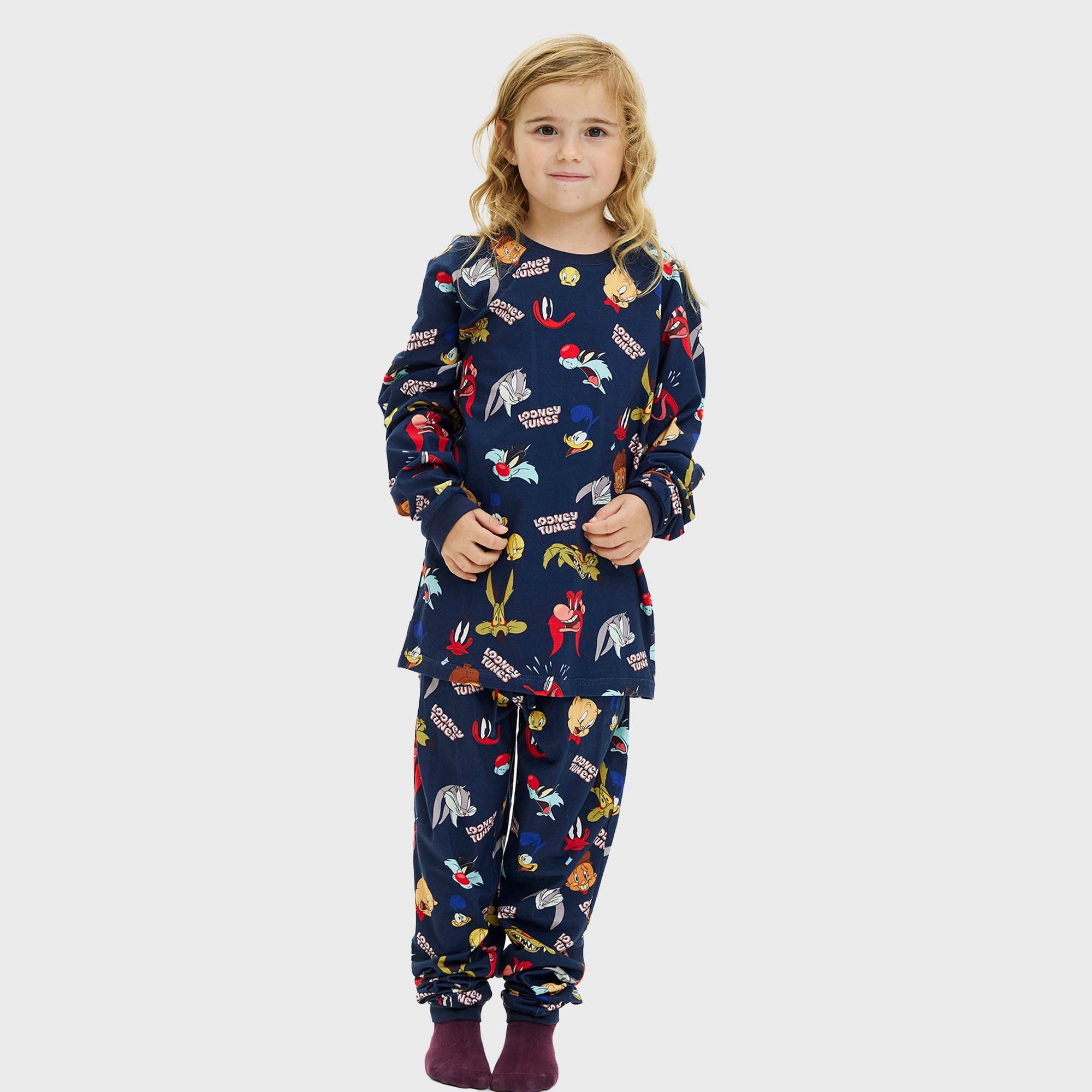 Looney Tunes julpyjamas barn