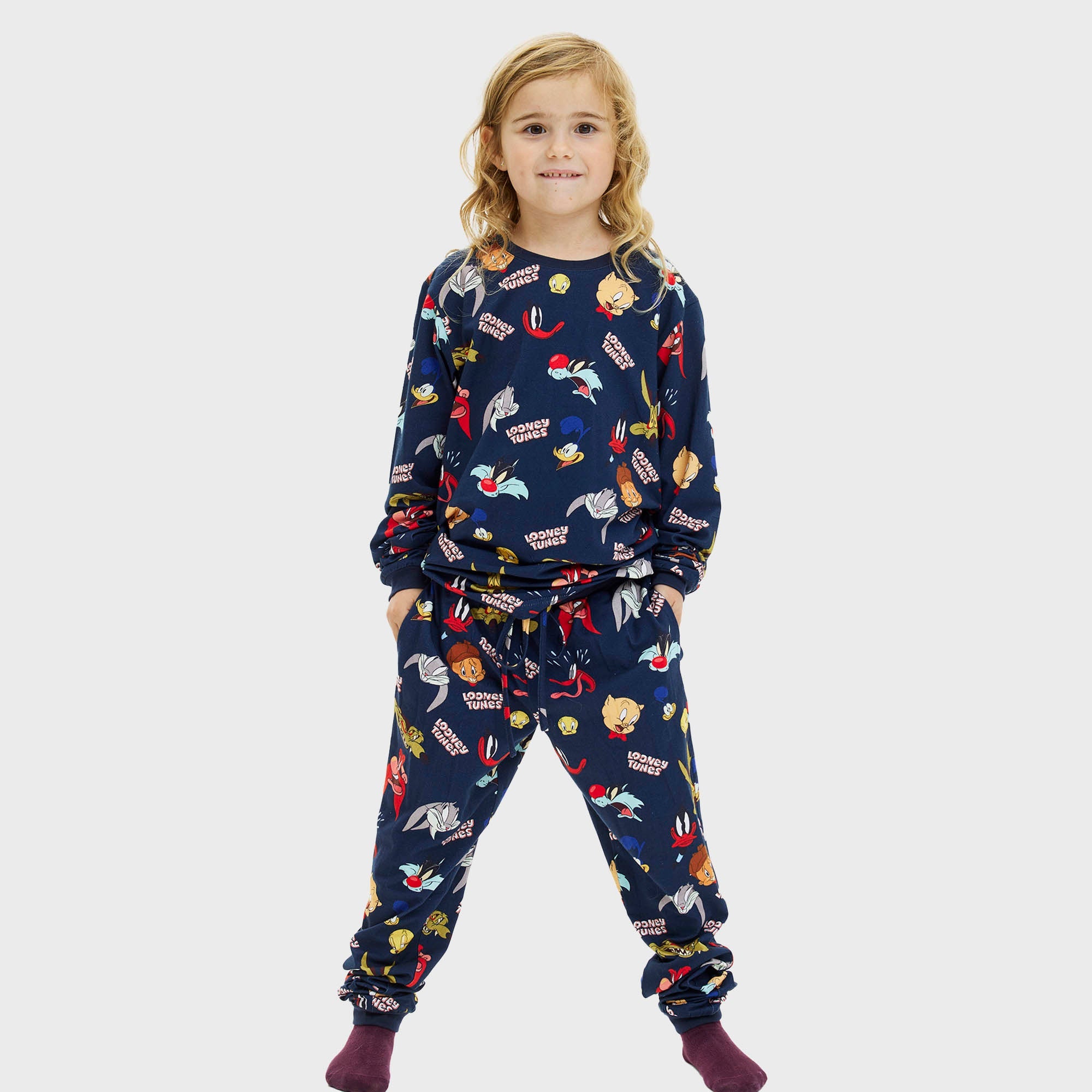 Looney Tunes julpyjamas barn