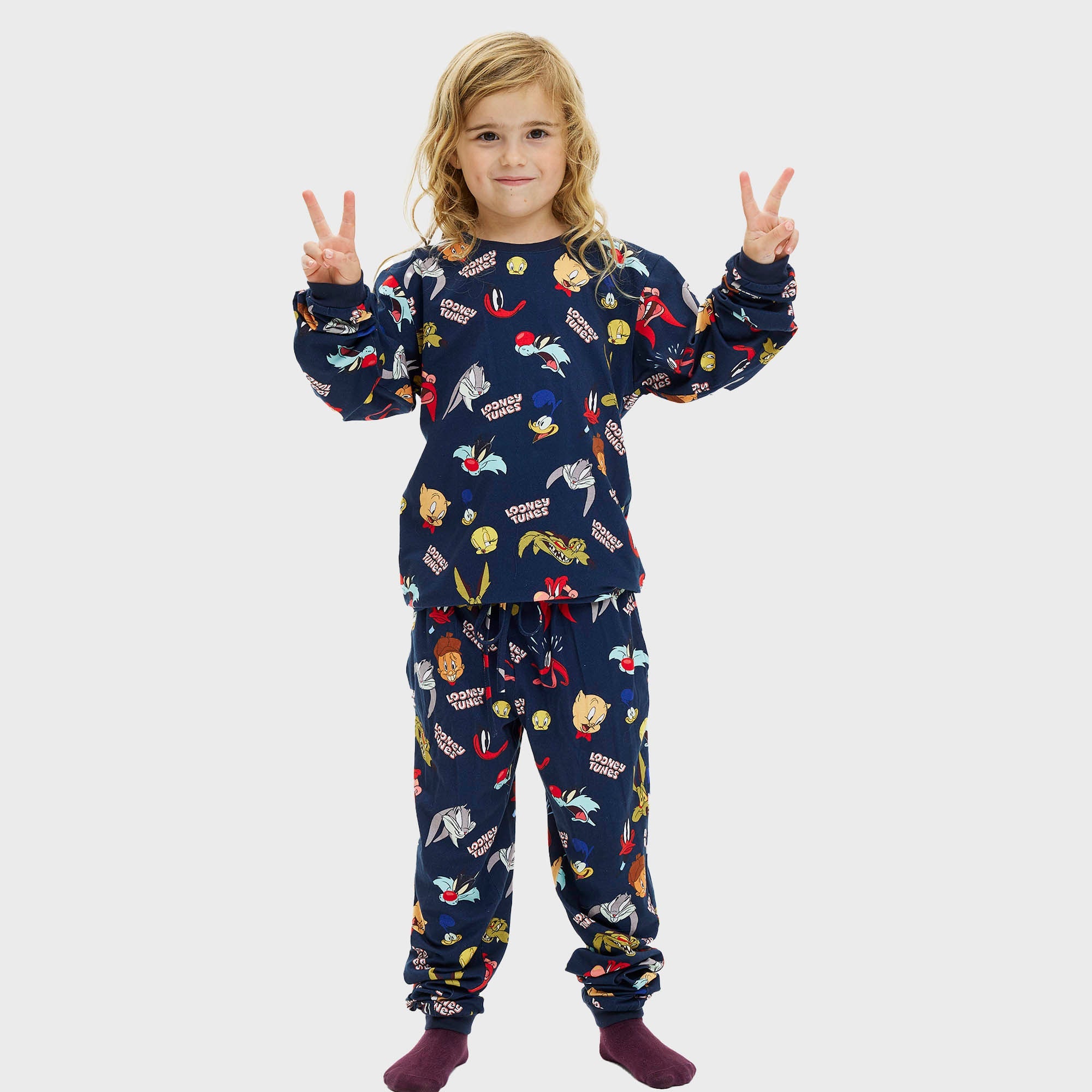 Looney Tunes julpyjamas barn