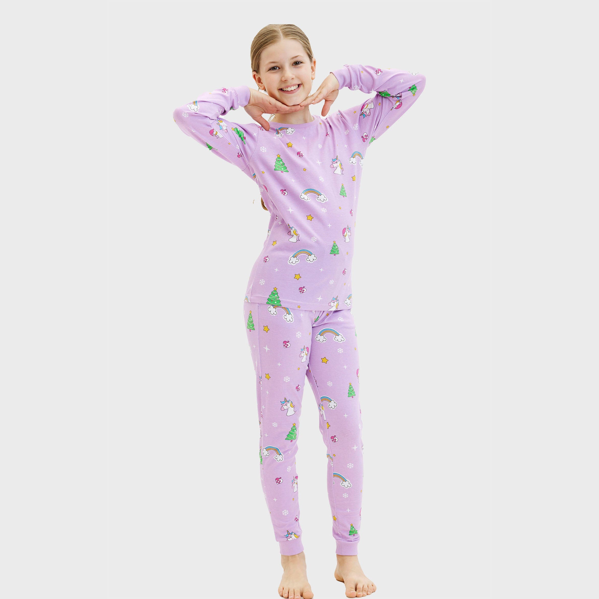 Enhörning Julpyjamas - Barn.