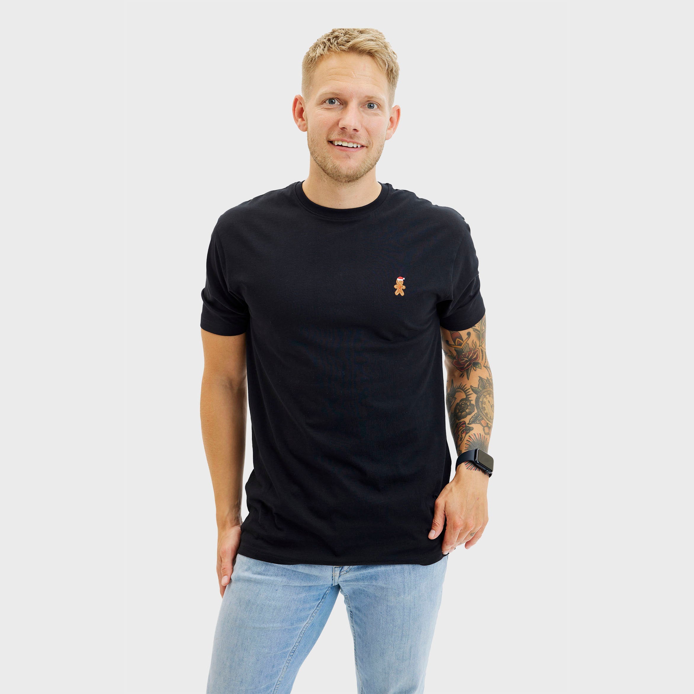The Christmas cookie t-shirt black - Herr