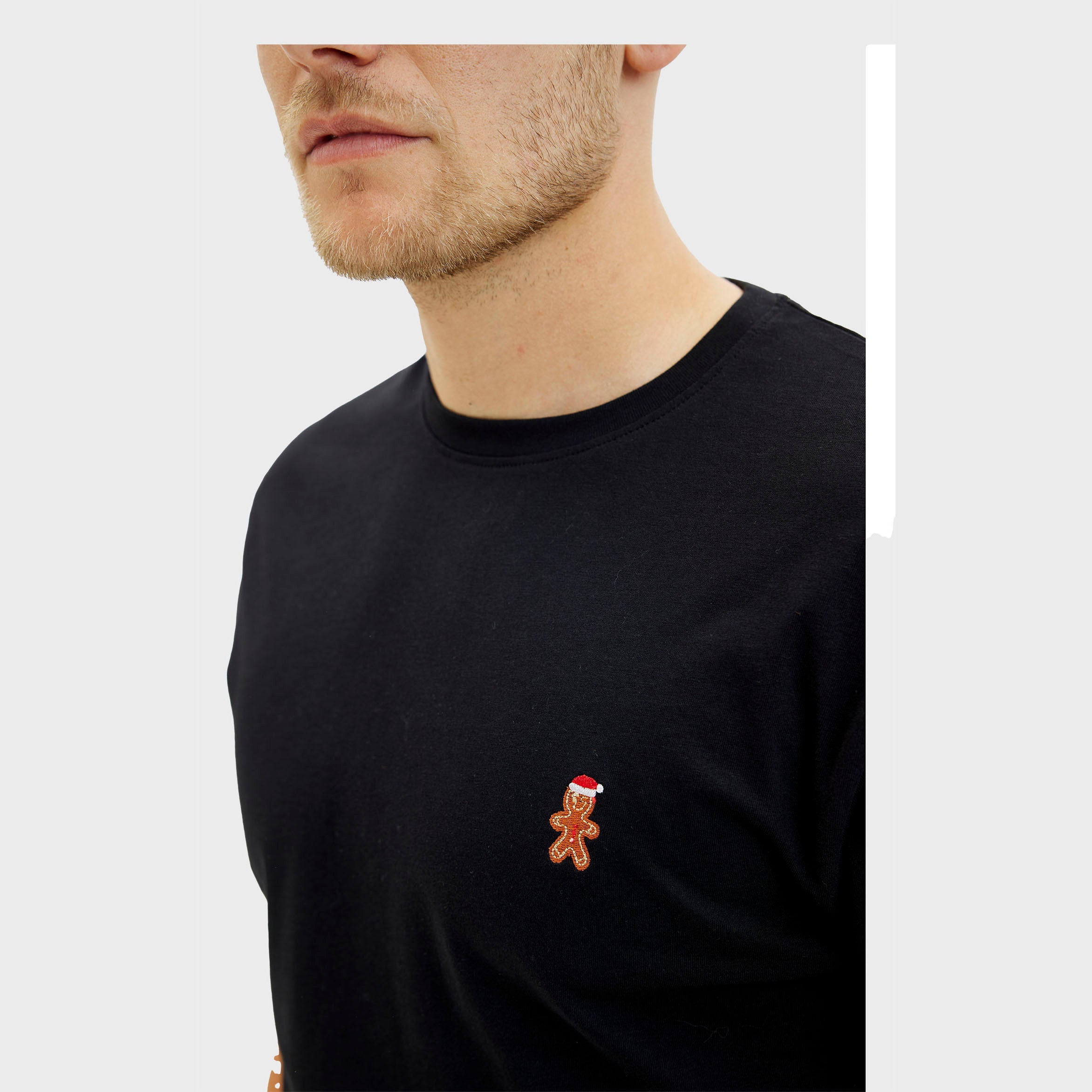 The Christmas cookie t-shirt black - Herr