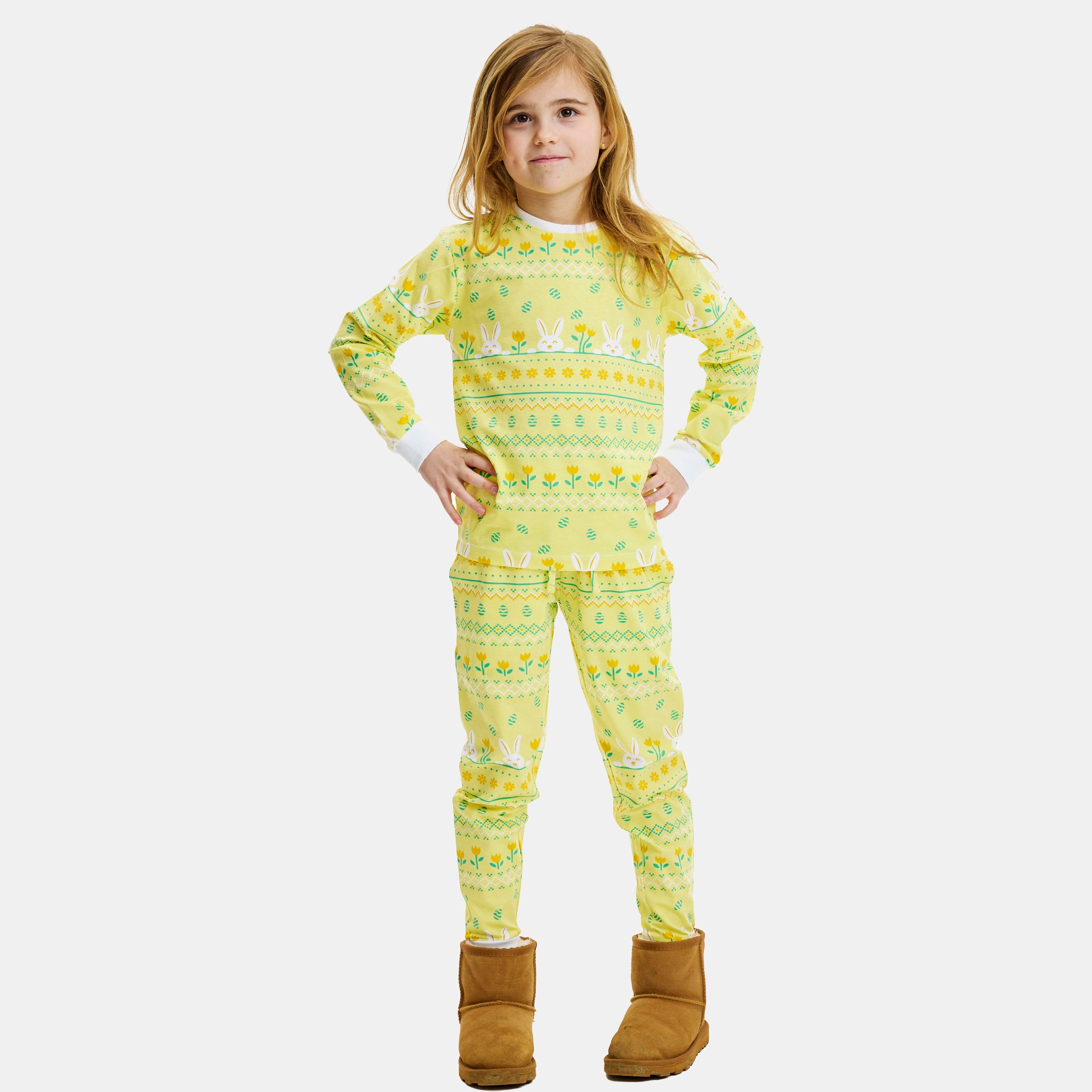 Elegant kanin påskpyjamas - Barn