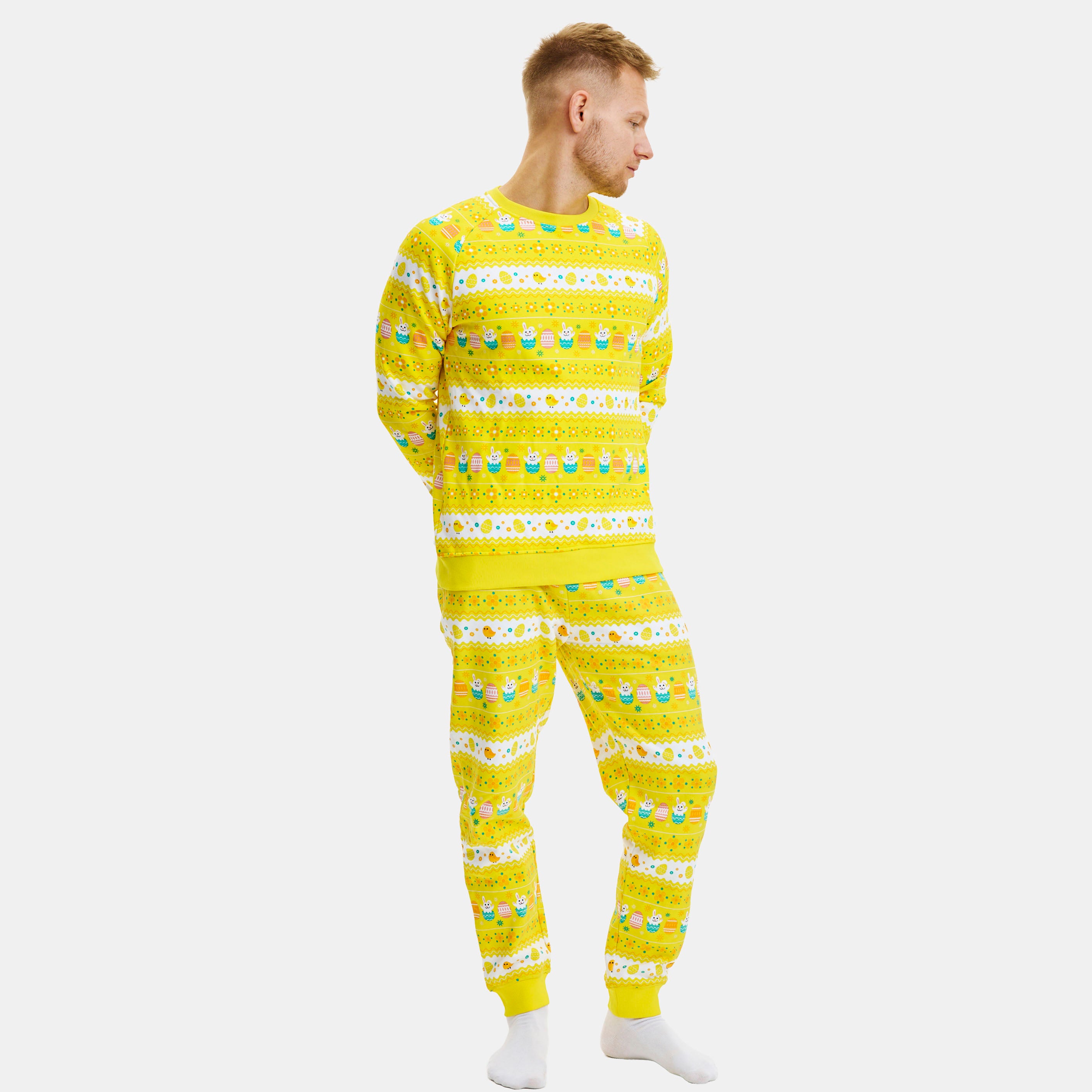 Påsksweatsuit Gul - Herr.