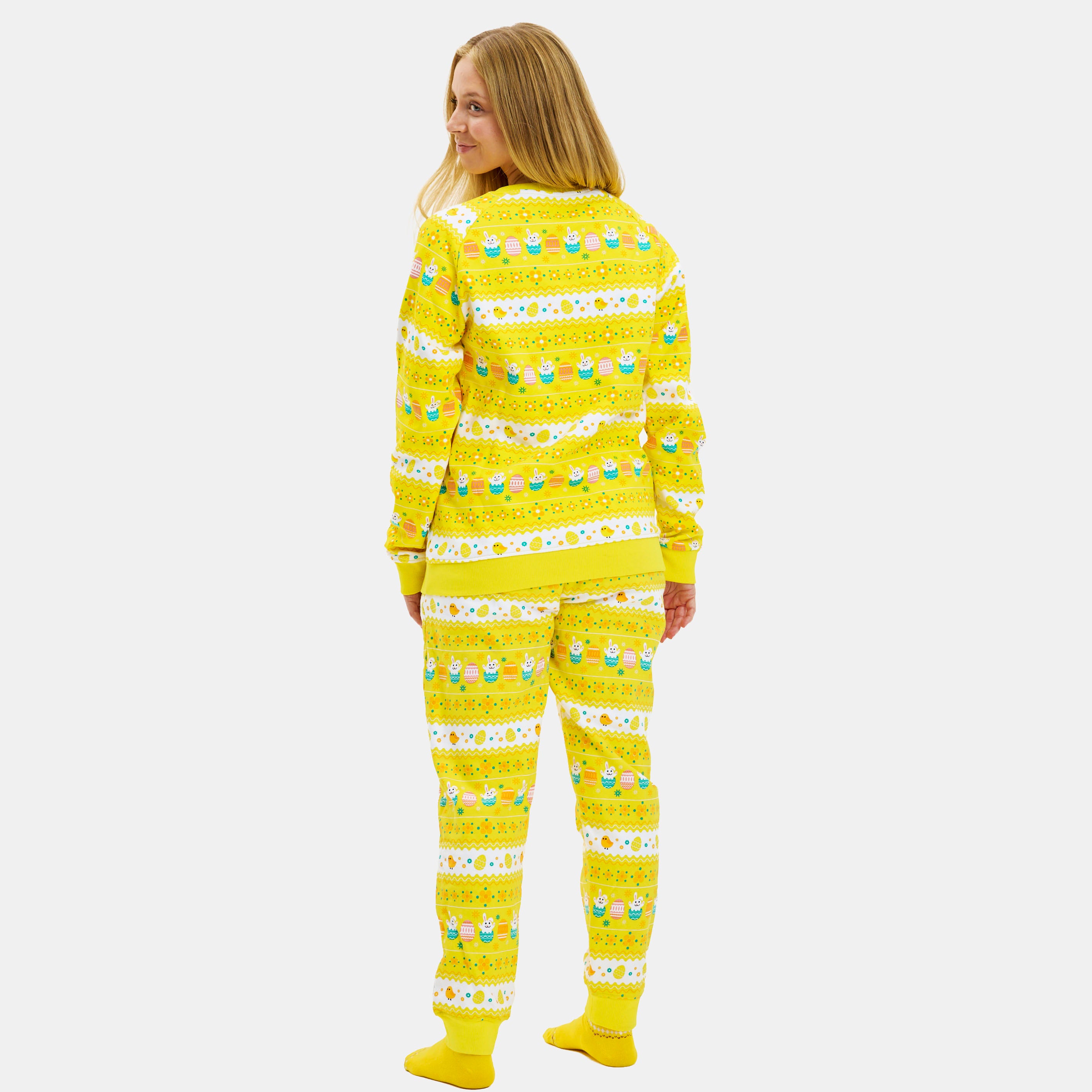 Påsksweatsuit Gul - Dam.
