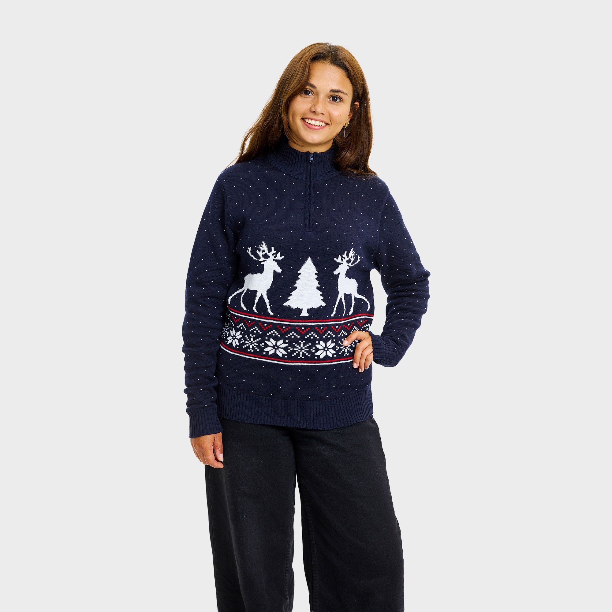Vinter Half-Zip Tröja - Dam