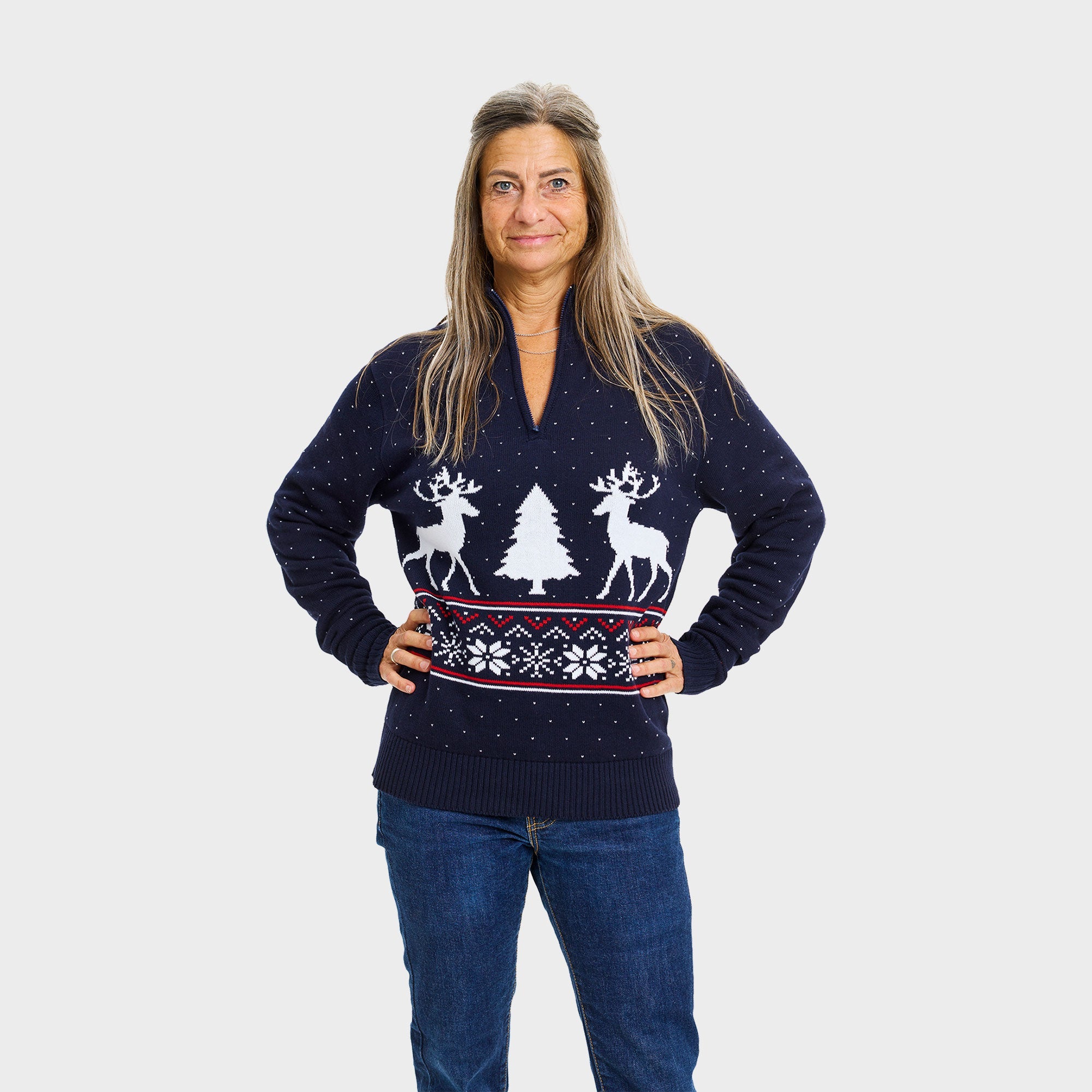 Vinter Half-Zip Tröja - Dam