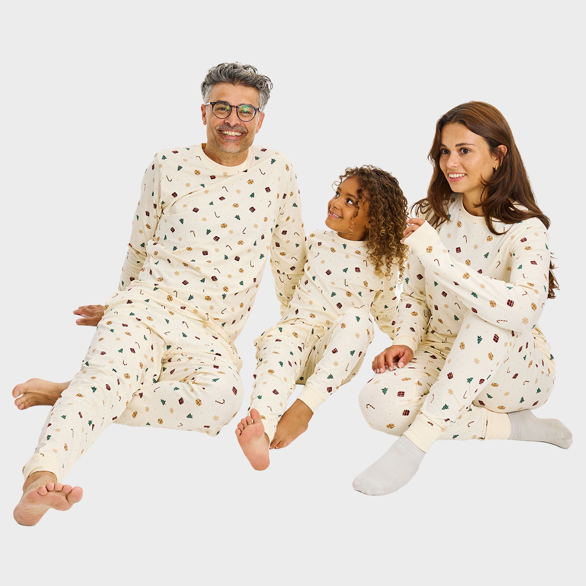 Juldröm Julpyjamas Beige - Dam