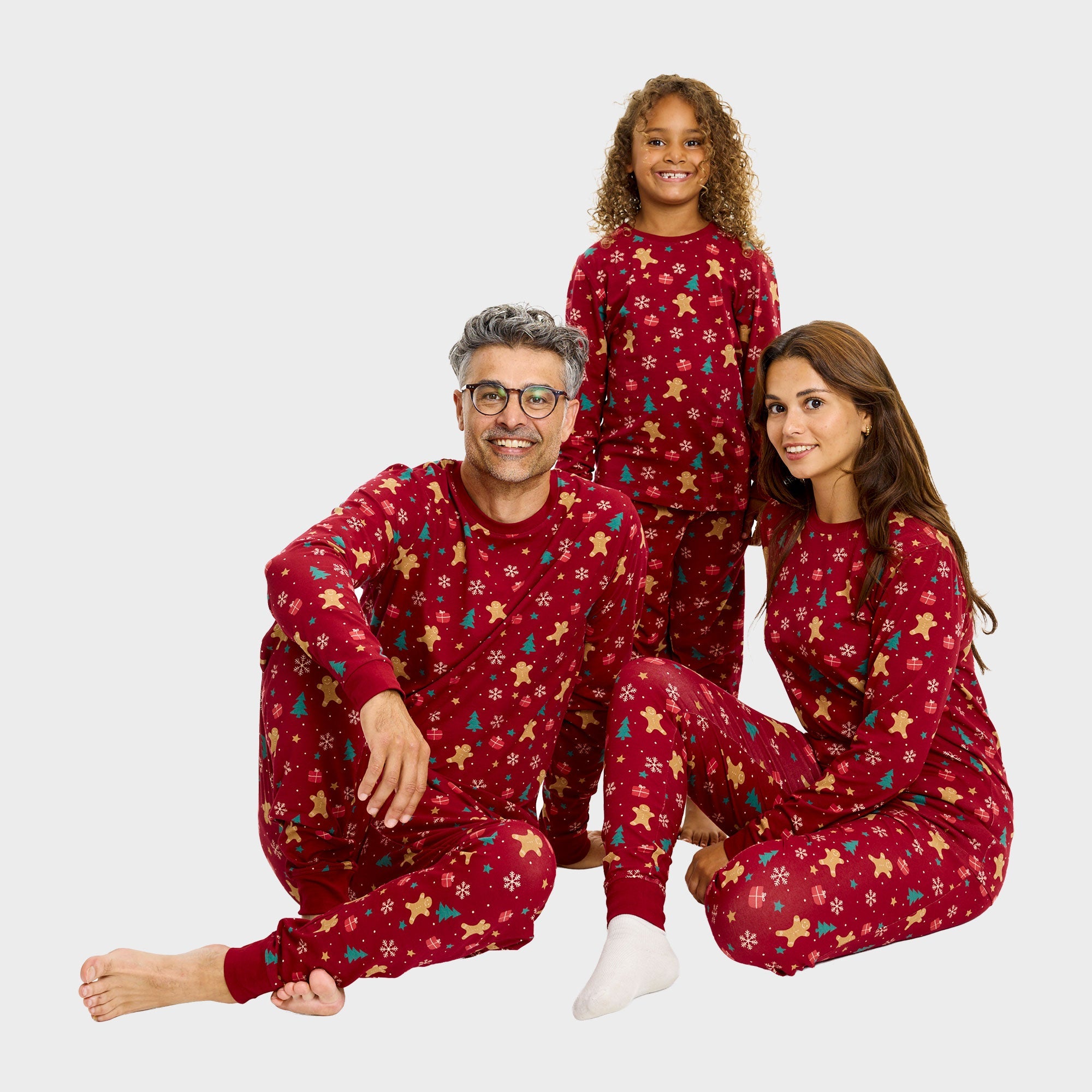 The Gingerbread Julpyjamas Röd - Herr