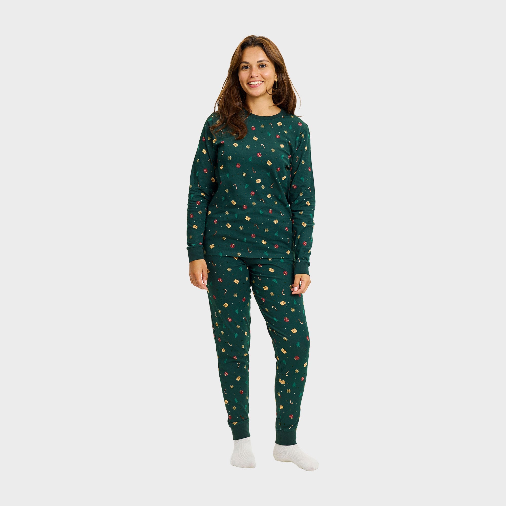Juldröm Julpyjamas Grön - Dam