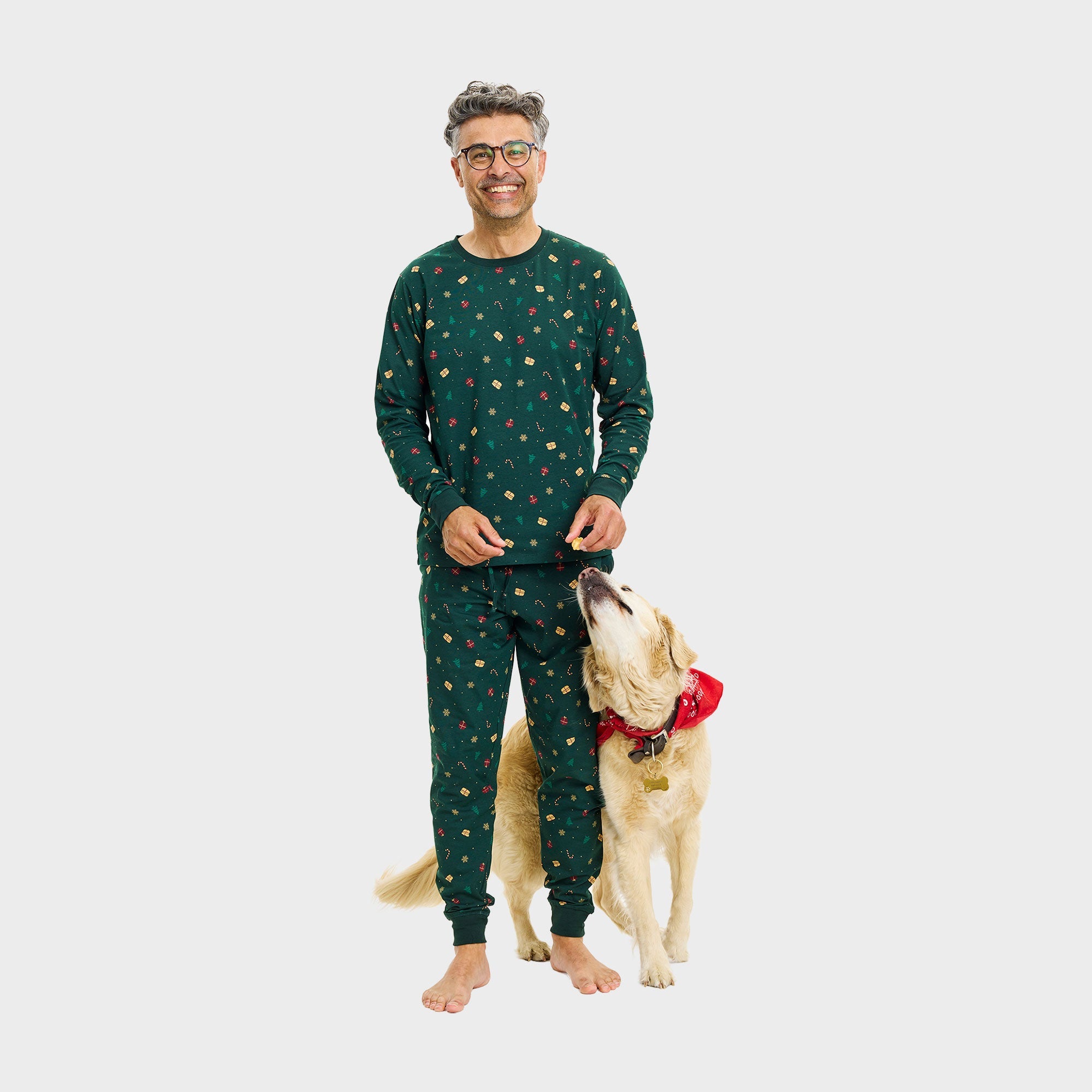 Juldröm Julpyjamas Grön - Herr