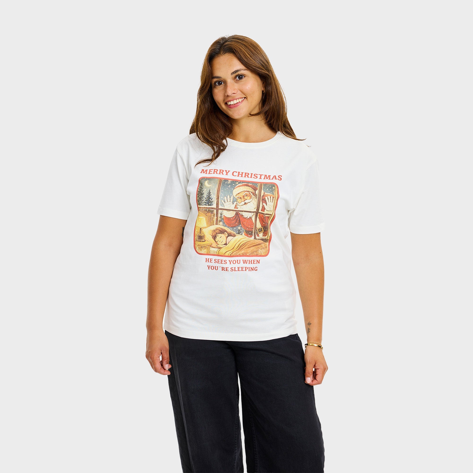 Santa Sees You T-shirt - Dam