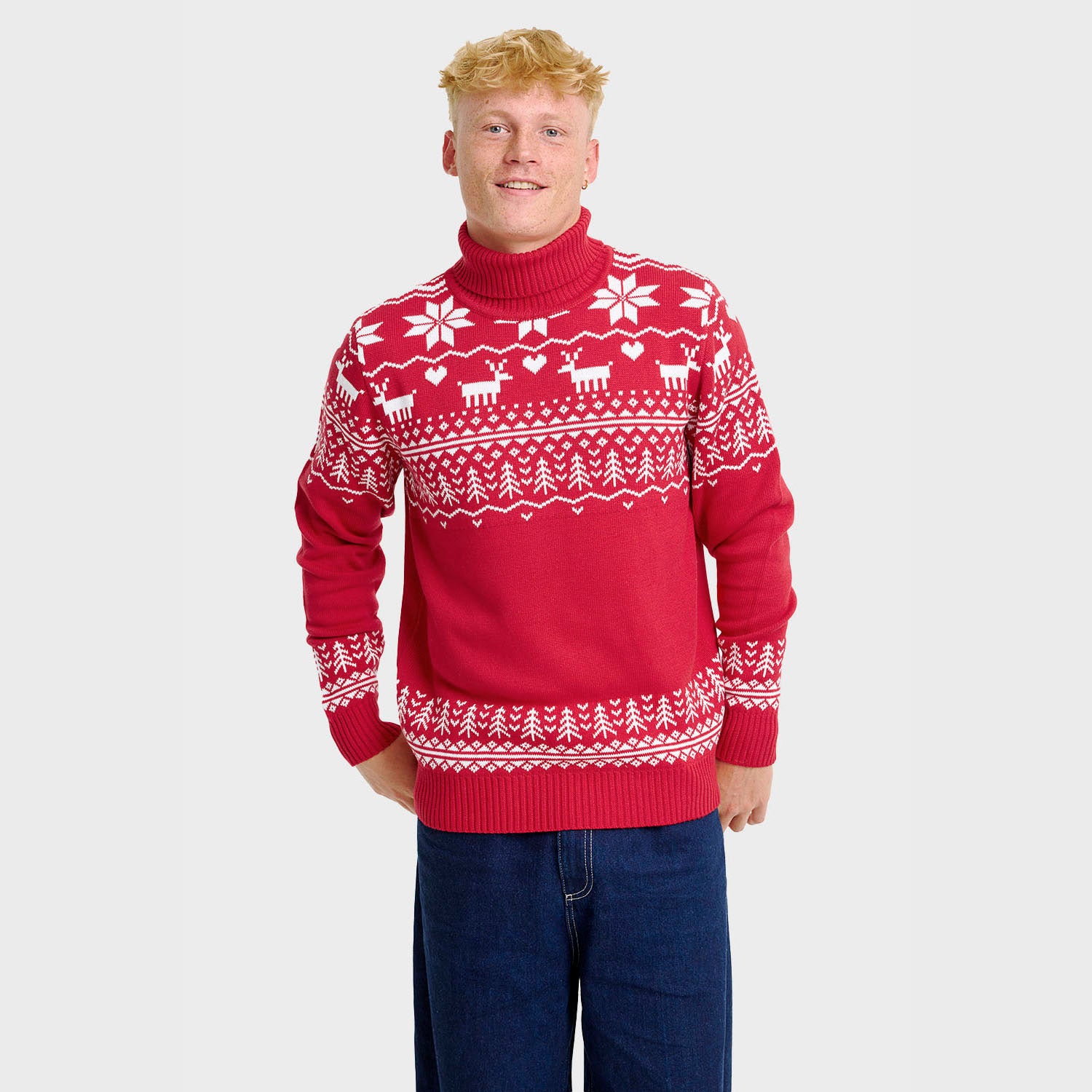 The greenlandish red turtleneck   - Herr.