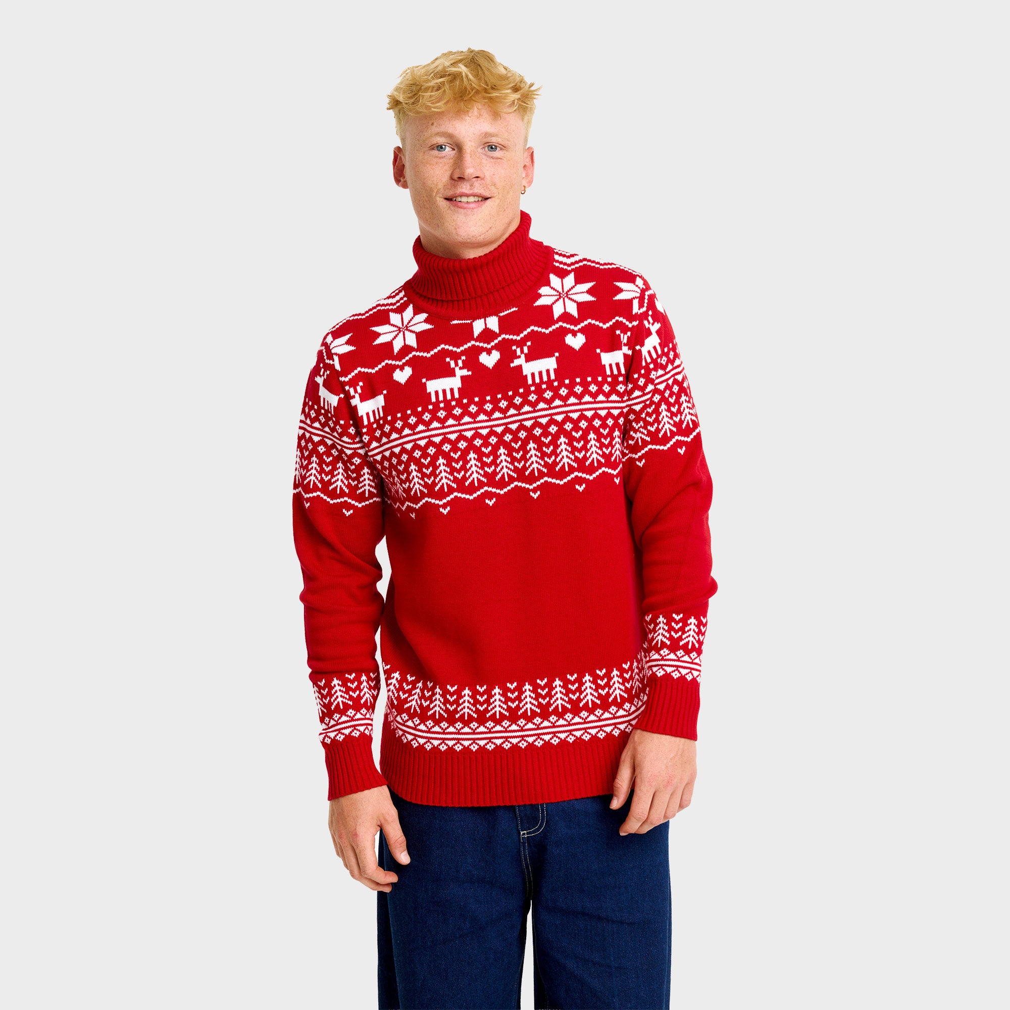 The greenlandish red turtleneck   - Herr.